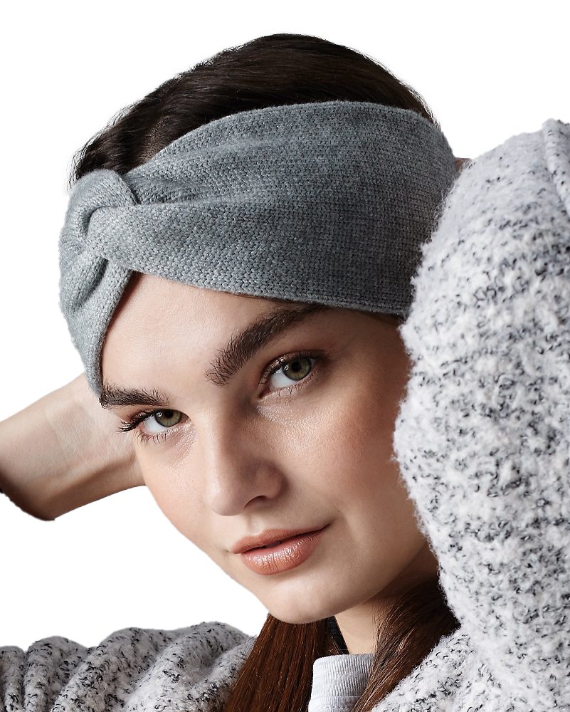 Beechfield® Stirnband modisches Stirnband für Damen / Frauen / Teenager aus doppellagigem Strick