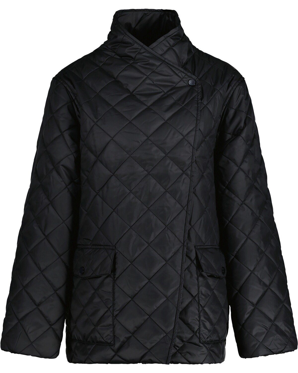 Rauten-Steppjacke Schwarz Steppjacke Gant