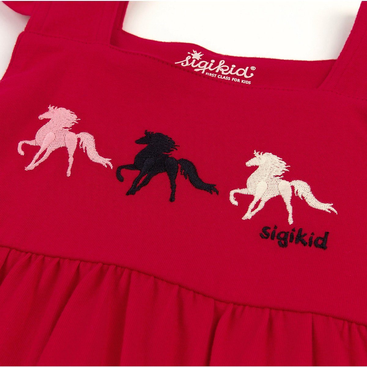 Kinder Kids (Gr. 92 -146) Sigikid A-Linien-Kleid Kinder Kleid, Pferde, Organic Cotton