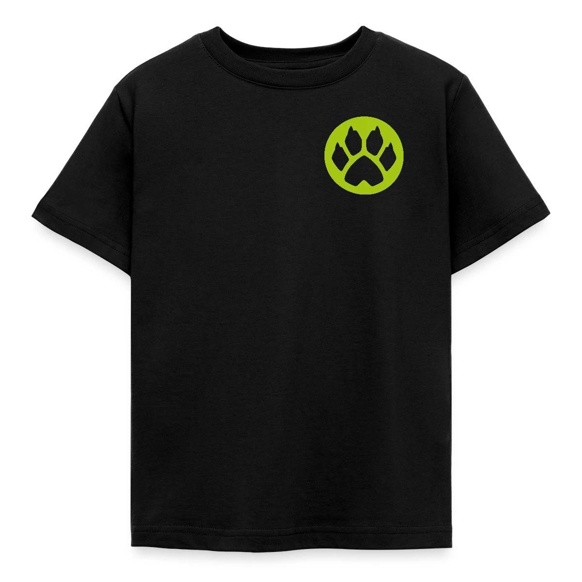 T-Shirt Miraculous Cat Noir Umrisse Front- & Backprint Kinder T-Shirt