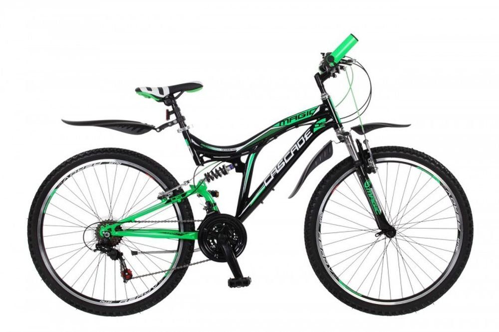 T&Y Trade Mountainbike 26 Zoll Kinder Herren Fahrrad Rad Bike Mountainbike MTB Fully Cascade, 18 Gang Shimano, Kettenschaltung, 18 Shimano Gang,Kettenschaltung, Full Suspension, Federgabel