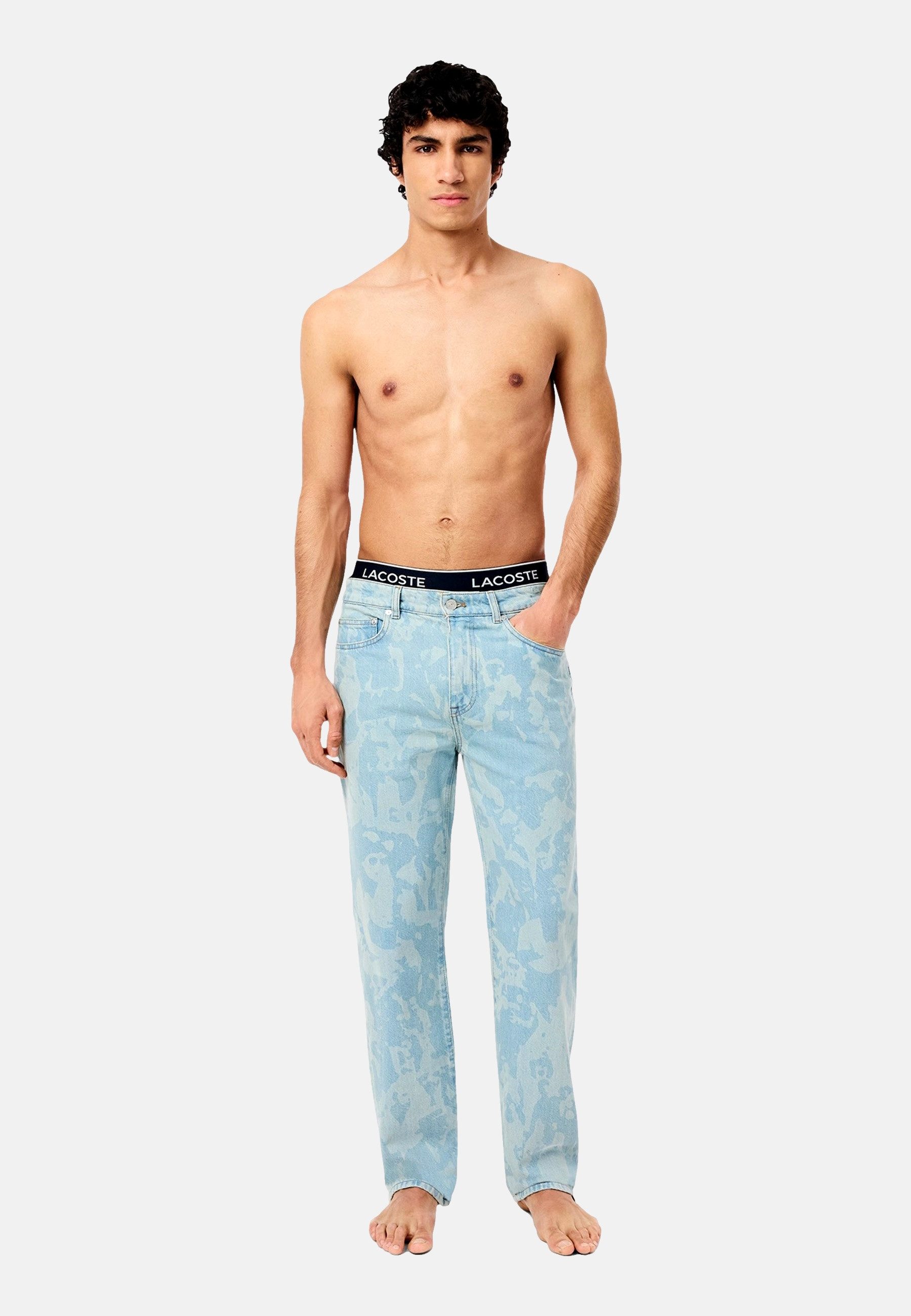 Lacoste 3-er Set Boxer Briefs Blau mit verschiedenfarbigen Webbund günstig online kaufen