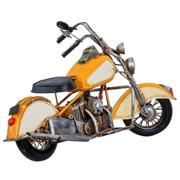 Aubaho Modellmotorrad Modellmotorrad Nostalgie Blech Metall Motorrad Oldtimer Antik-Stil 60cm