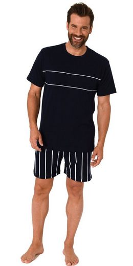 Normann Pyjama »Herren kurzarm Schlafanzug Shorty Pyjama - Hose gestreift - 112 105 90 540«