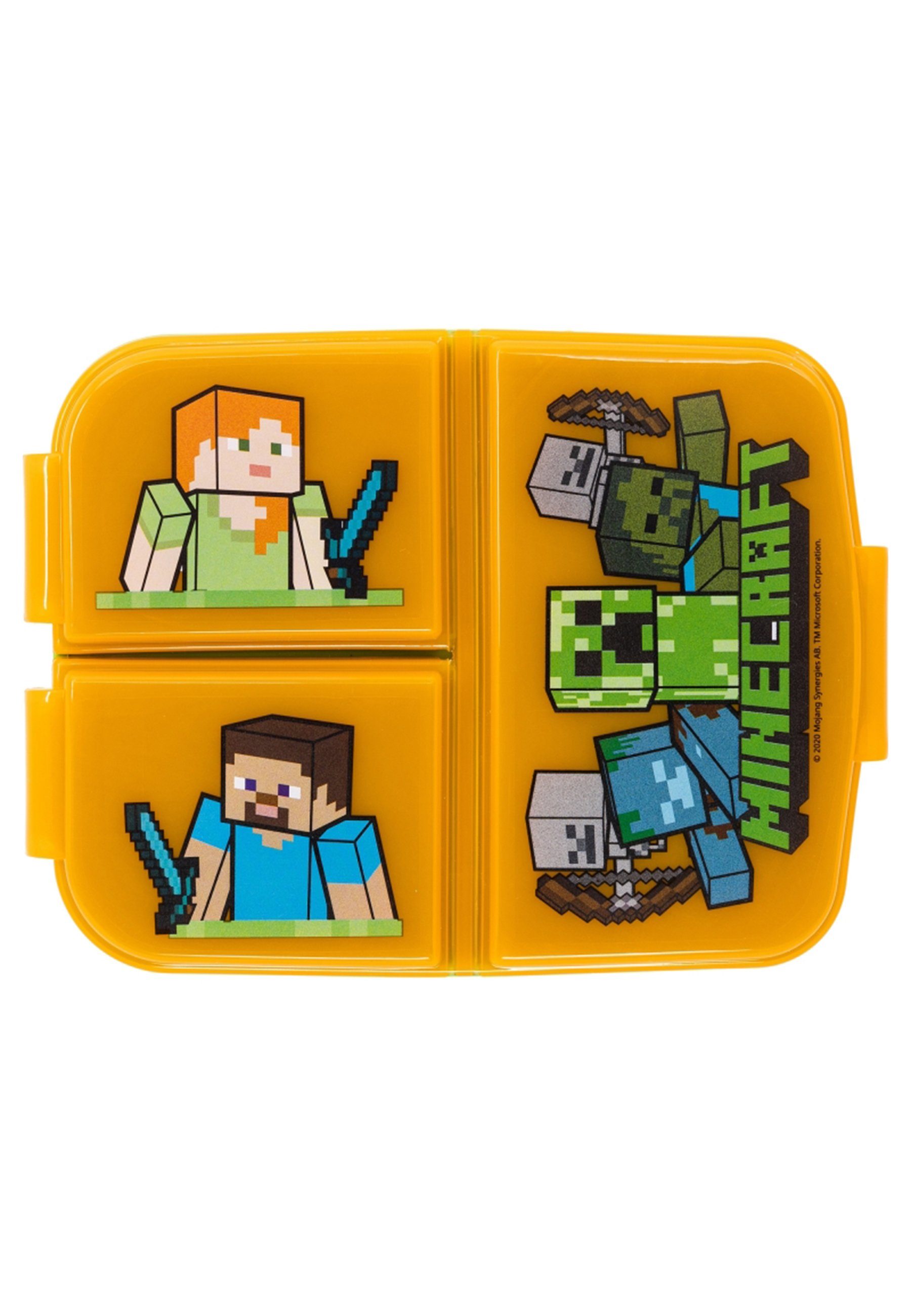 Minecraft Lunchbox Brotdose Vesperdose mit Fächern Minecraft, 3