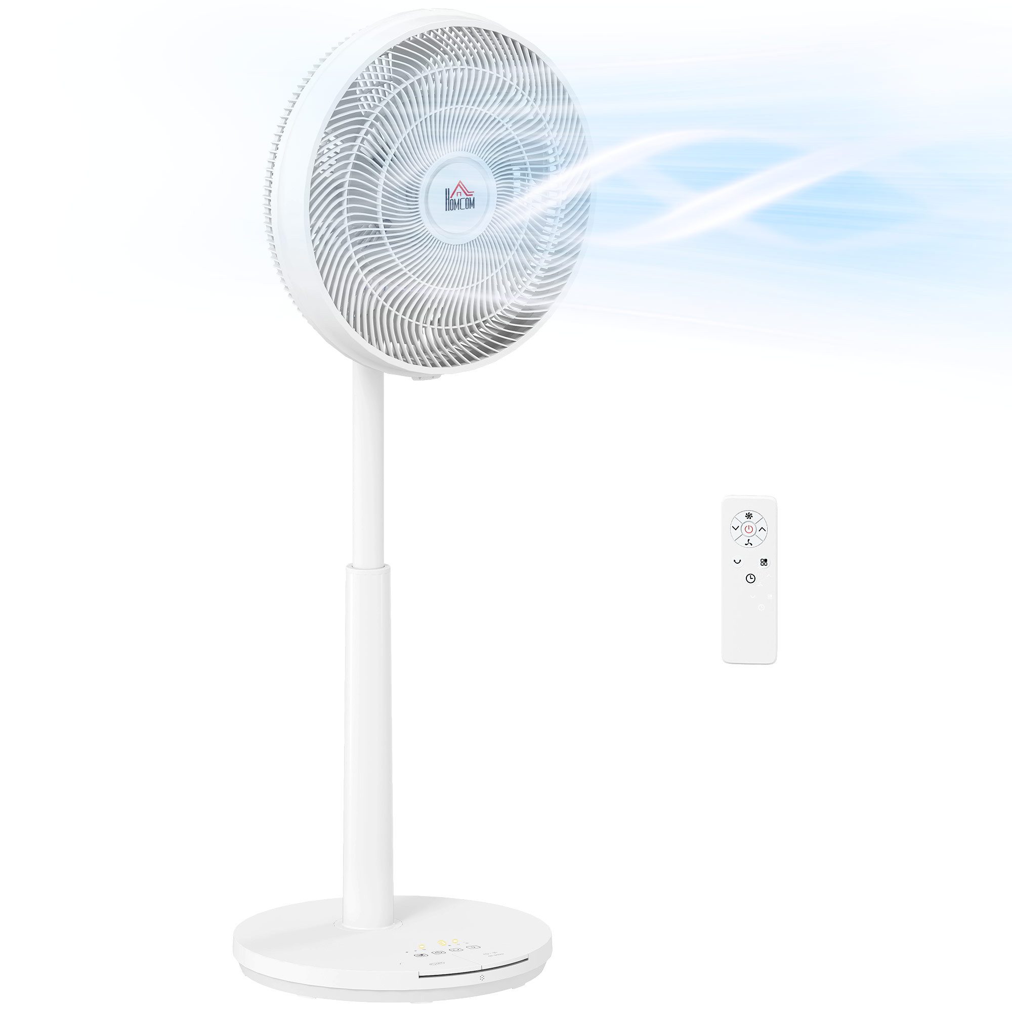 HOMCOM Standventilator leise mit Fernbedienung 12 günstig online kaufen
