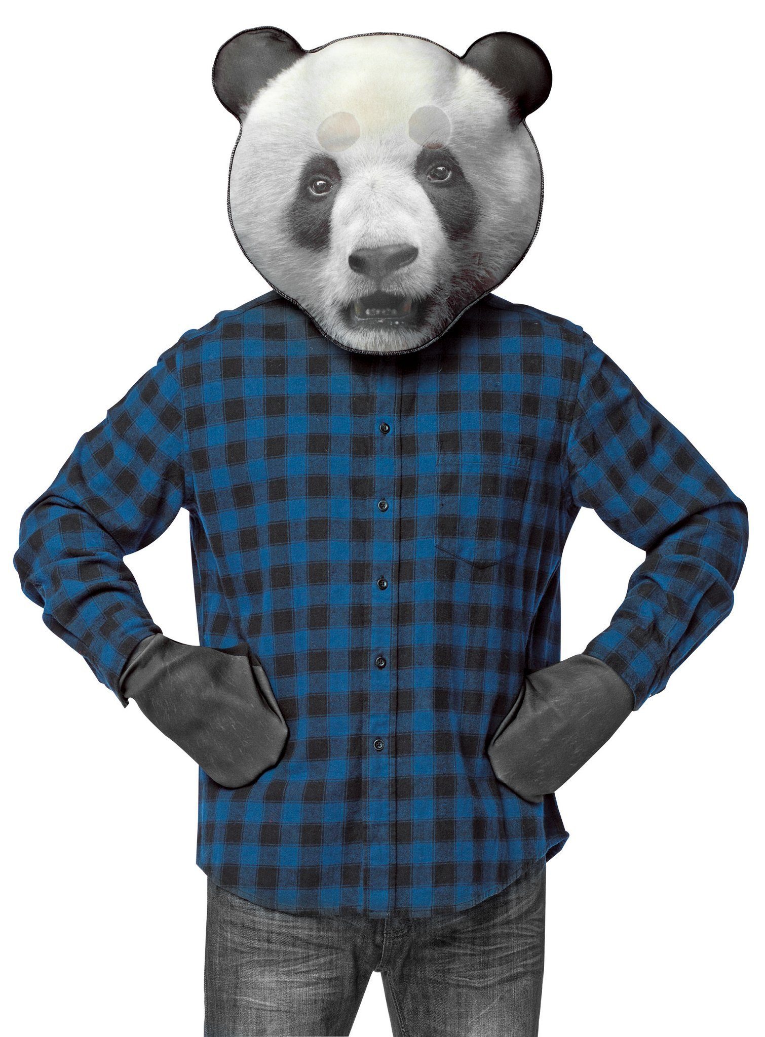 Rast Imposta Verkleidungsmaske Panda Accessoire Set, Maske und Tatzen als schnelle und einfache Verkleidung!