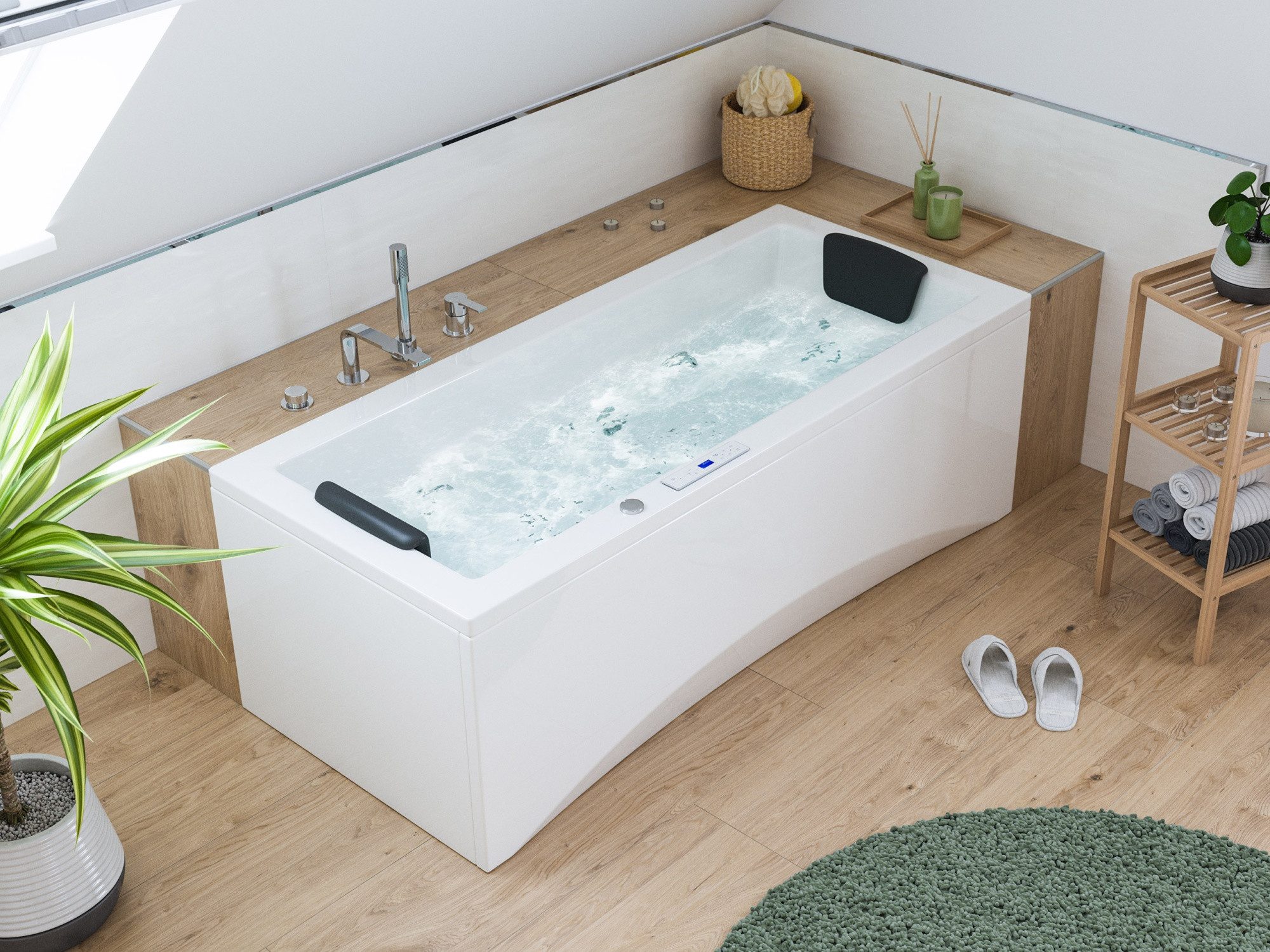 Magnolia Home Whirlpool-Badewanne Unity 170 Whirlpool Set ohne Armatur günstig online kaufen