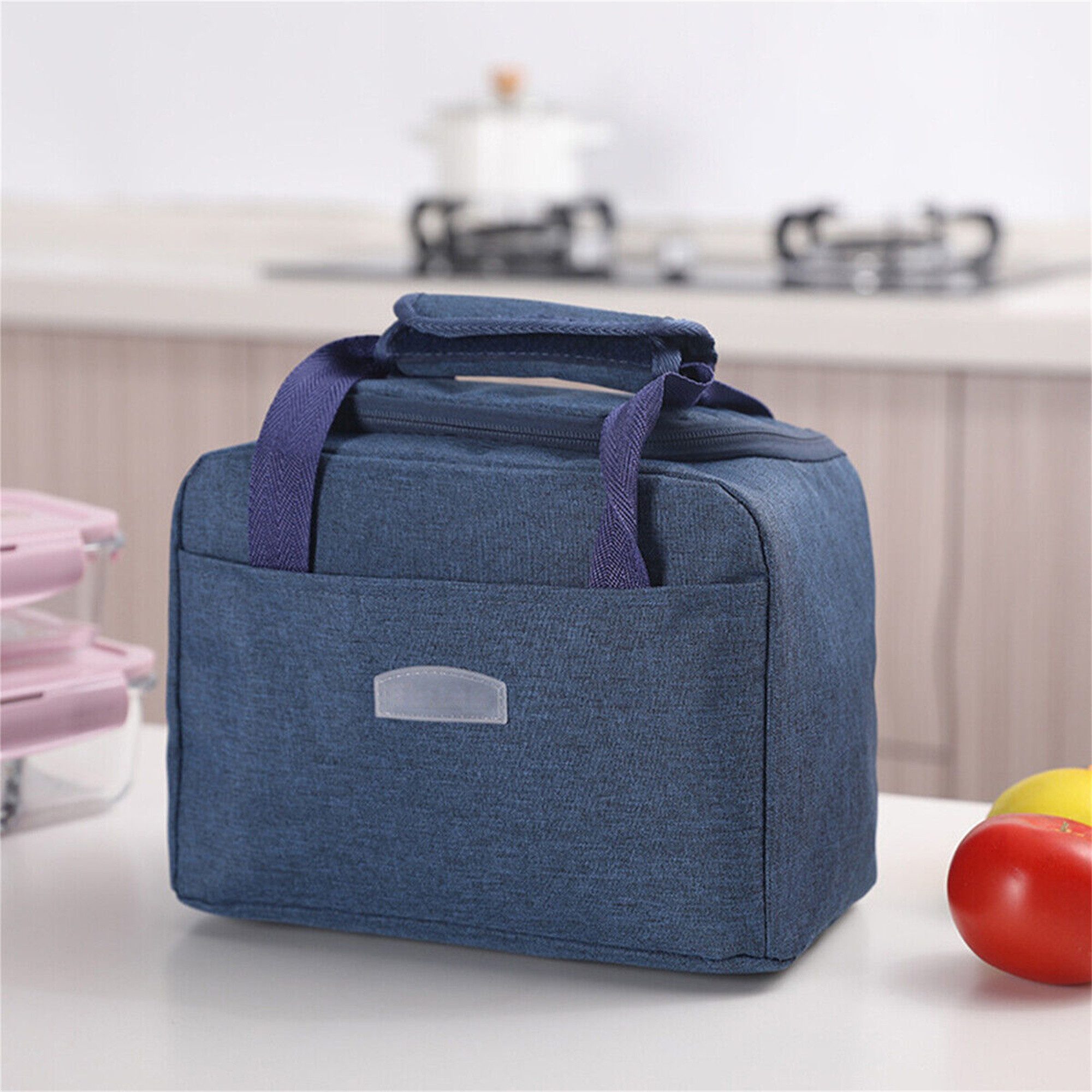 yozhiqu Lunchbox Tragbares Lunch-Wärmer-Taschen-Set,geeignet für Schule, Büro, Picknick, Einfaches Tragen des Mittagessens und Warmhalten der Speisen
