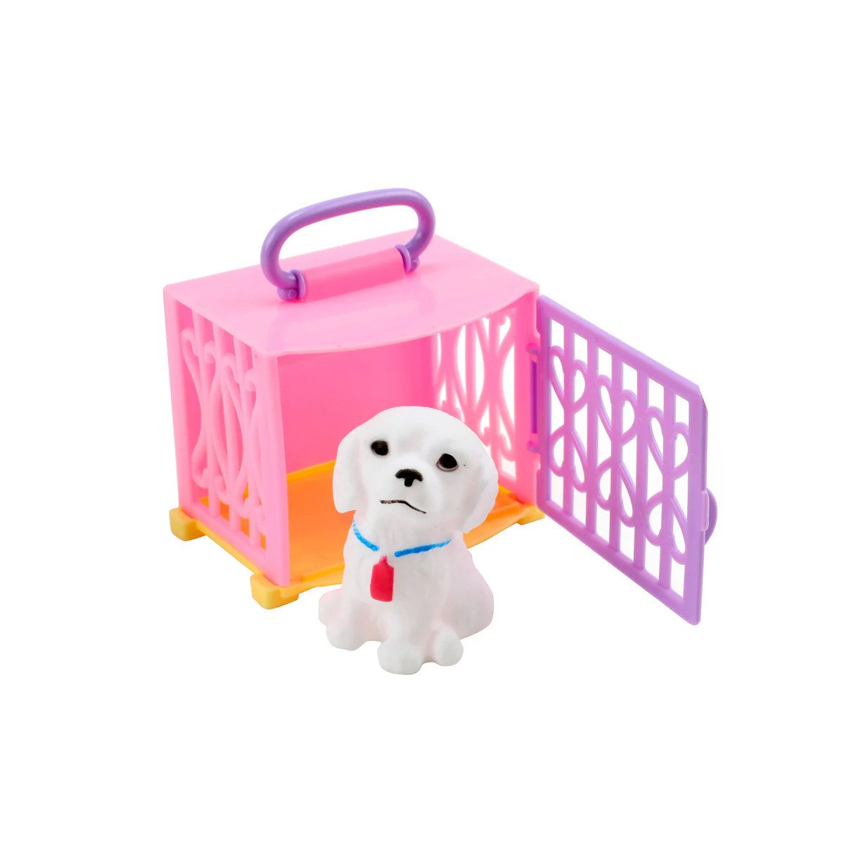 Toi-Toys Spielwelt LAUREN Welpe 4 Stück Hunde Spielset mit Zubehör und Tragekoffer, Vier flexible Welpen