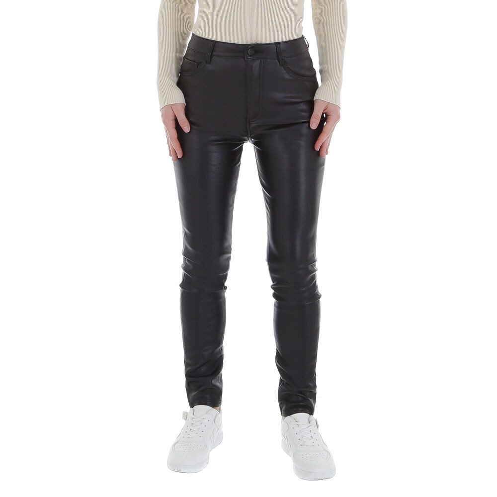 Ital-Design Lederimitathose Damen Freizeit (86537182) Stretch Hose in Leder günstig online kaufen