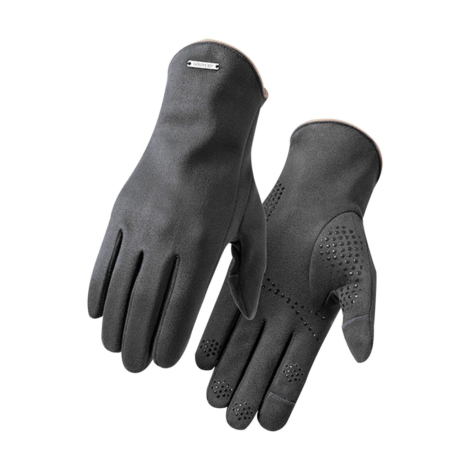 Grau Fahrradhandschuhe Fleecehandschuhe Rutsch-Warme Anti Winter MAGICSHE Touchscreen Handschuhe