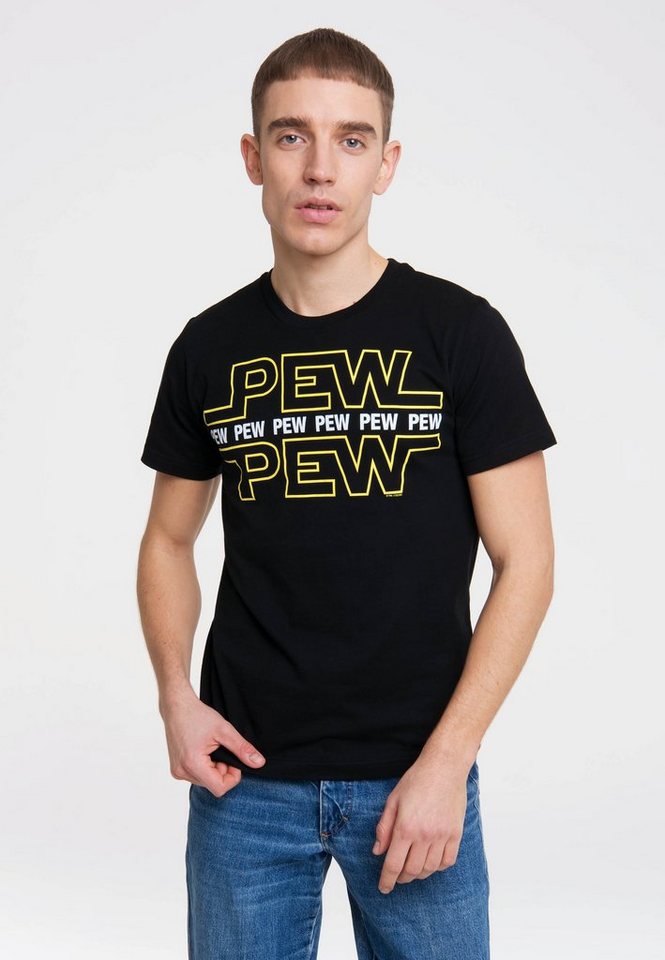 LOGOSHIRT T-Shirt Pew Pew mit lustigem Frontprintmotiv, Cooles Shirt der  Marke Logoshirt