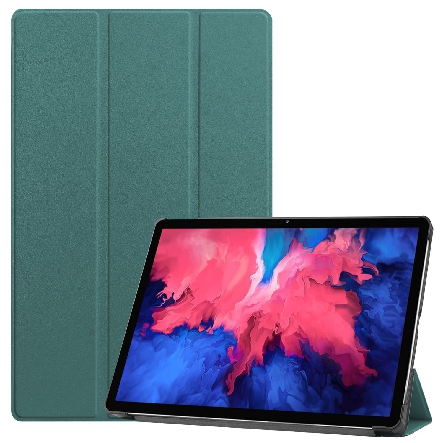 König Design Tablet-Hülle Lenovo Tab P11, Lenovo Tab P11 Schutzhülle Tablet-Hülle Grün