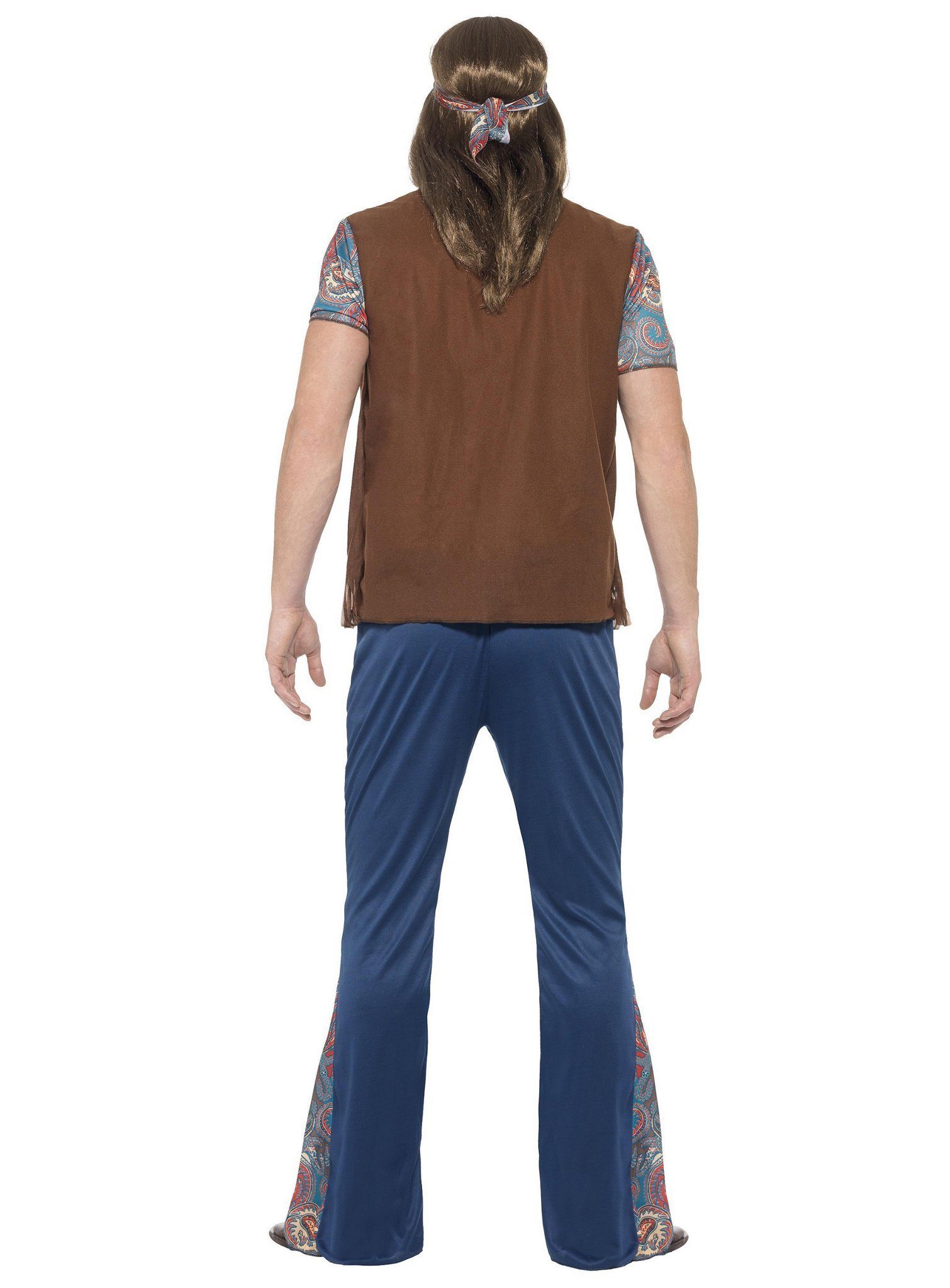 Smiffys Hippie-Kostüm Hanf Hippie - Faschingskostüm 4teilig für Karneval, S günstig online kaufen