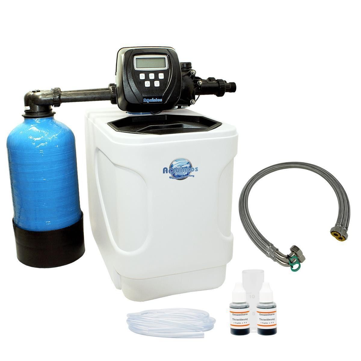 Aquintos Wasseraufbereitung Wasserhahn-Wasserfilter MKC24 TOP- Line Twin Wasserenthärtungsanlage (Pendelverfahren, Set2), Entkalkungsanlage