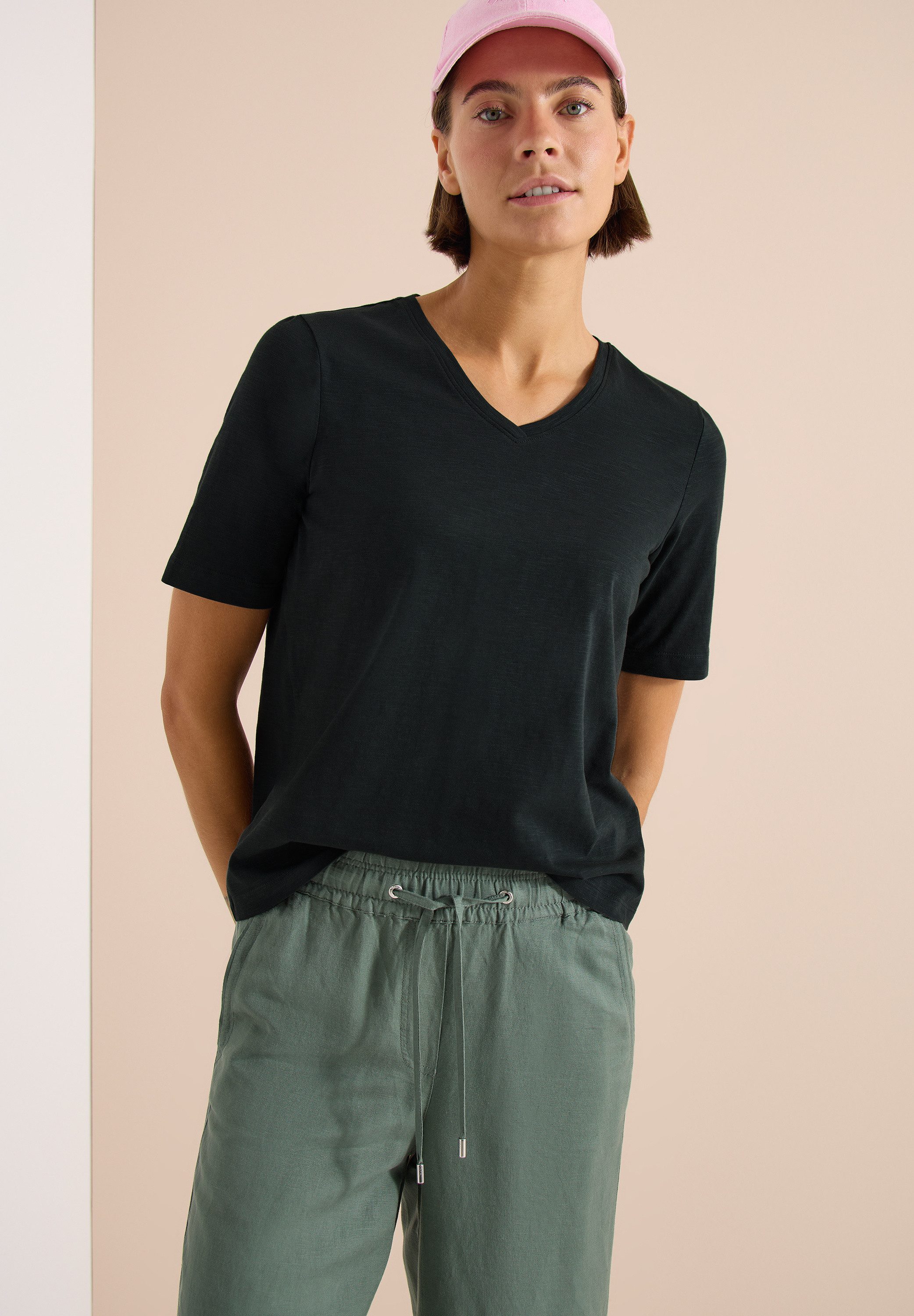 CECIL T-Shirt mit Flammgarn