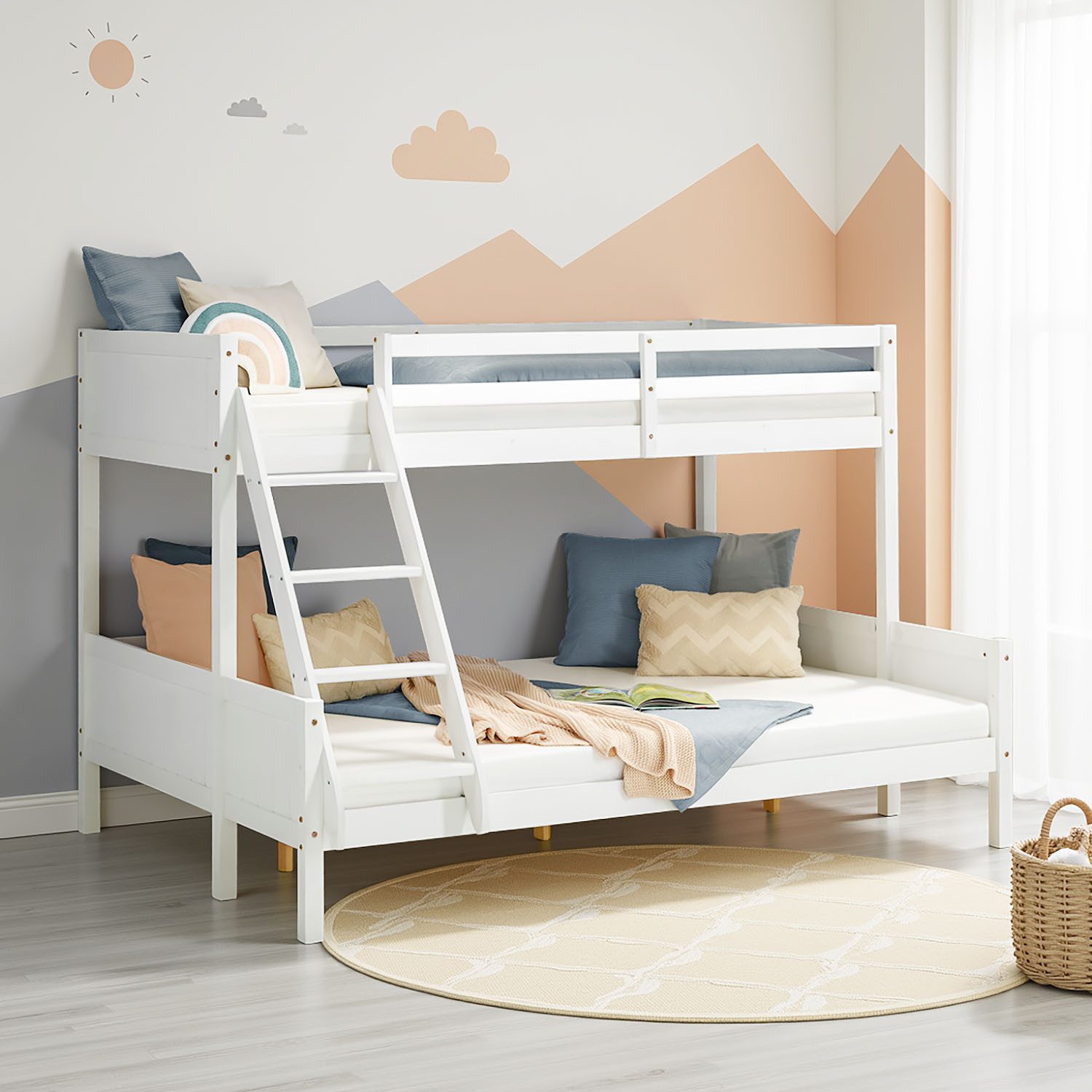 Homestyle4u Etagenbett 90x200 und 140x200 Kinderbett Holz 2 Kinder Massiv m günstig online kaufen