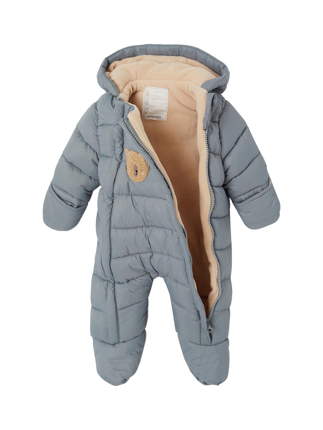 vertbaudet Overall Baby Winter-Overall mit Bär-Applikation – Bild 5 von 5