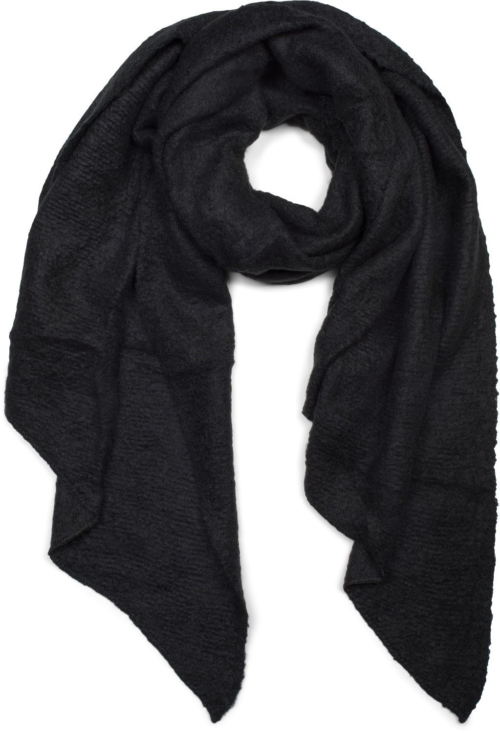 styleBREAKER XXL-Schal Asymmetrischer unifarbener Web Schal, (1-St)