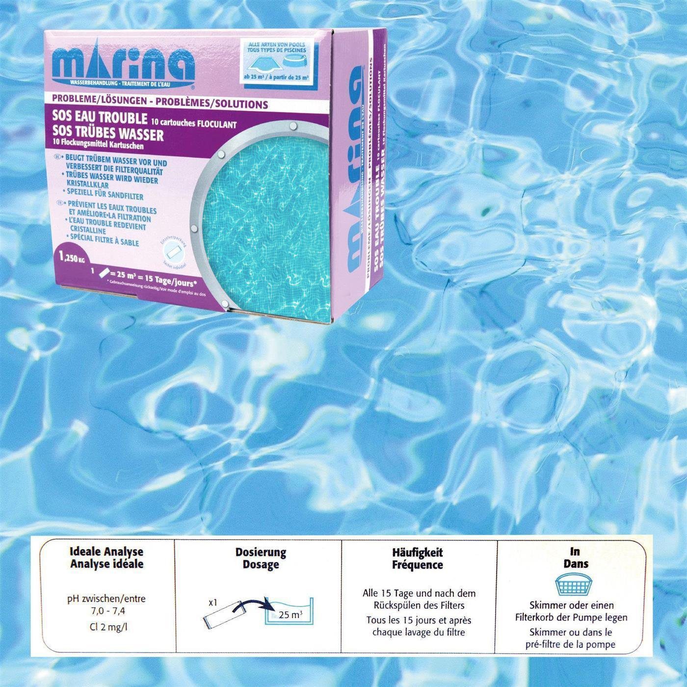 Marina Poolpflege SOS Trübes Wasser 10x125g, günstig online kaufen