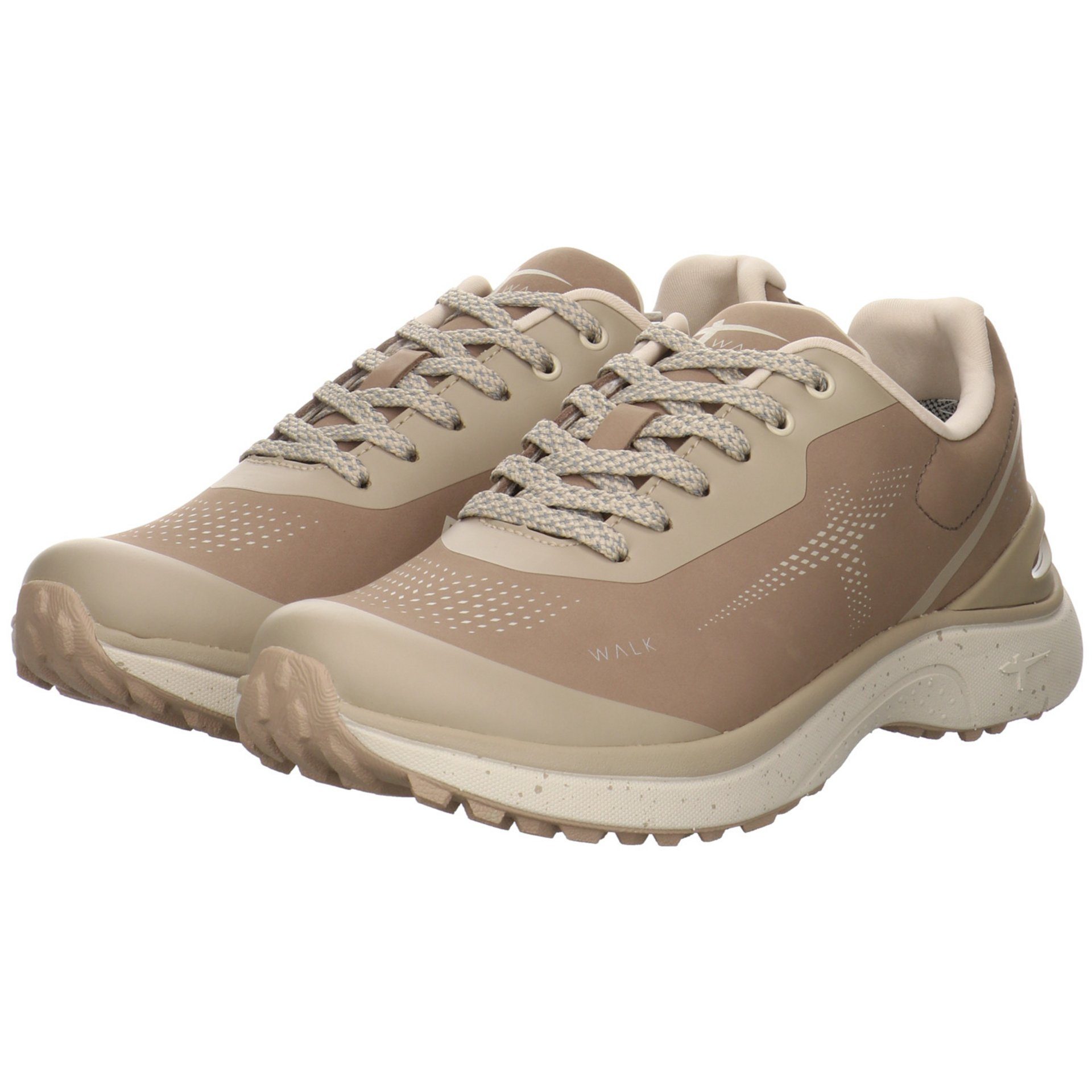 Tamaris Damen Schuhe Outdoor Outdoorschuh dunkel Lederkombination Trekking beige Wandern Outdoorschuh