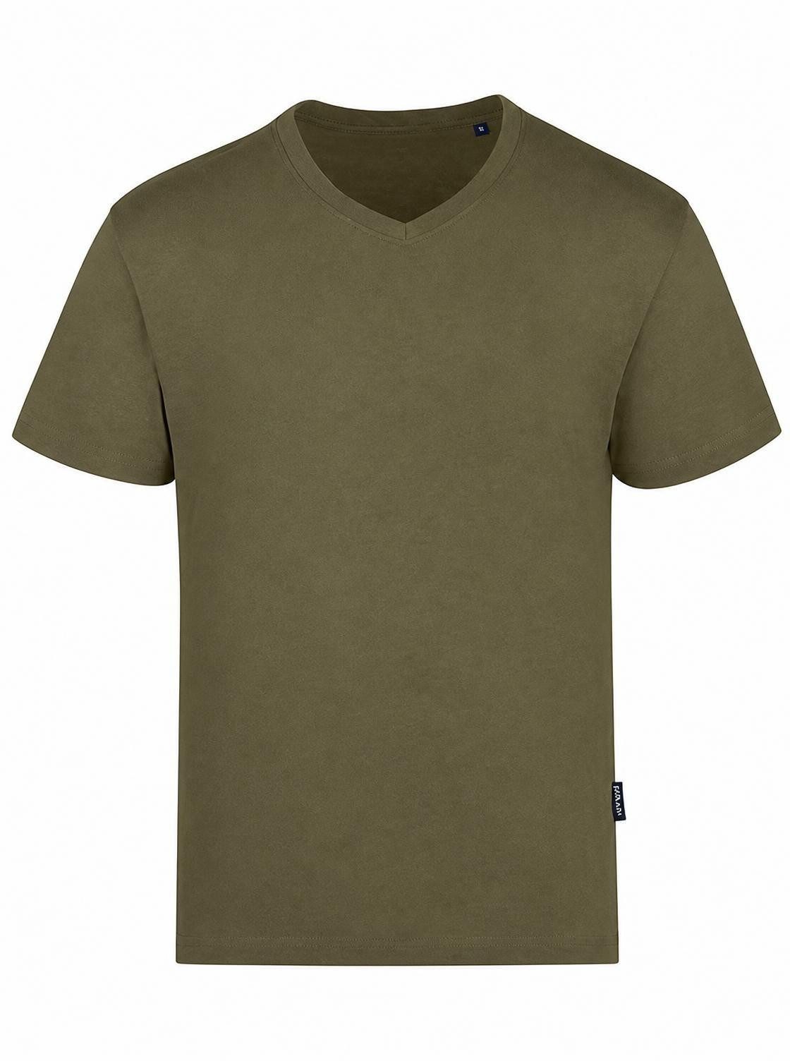 HRM V-Shirt Herren Luxury V-Neck Tees, gekämmte Bio-Baumwolle
