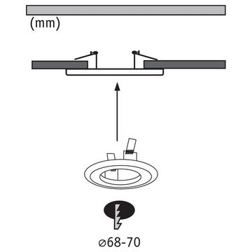 Kunstbaum Adapter für Einbaudurchmesser von 75-120 mm auf 68-70 mm Eisen gebürst, Paulmann, Höhe 1 cm, Weiteres Zubehör