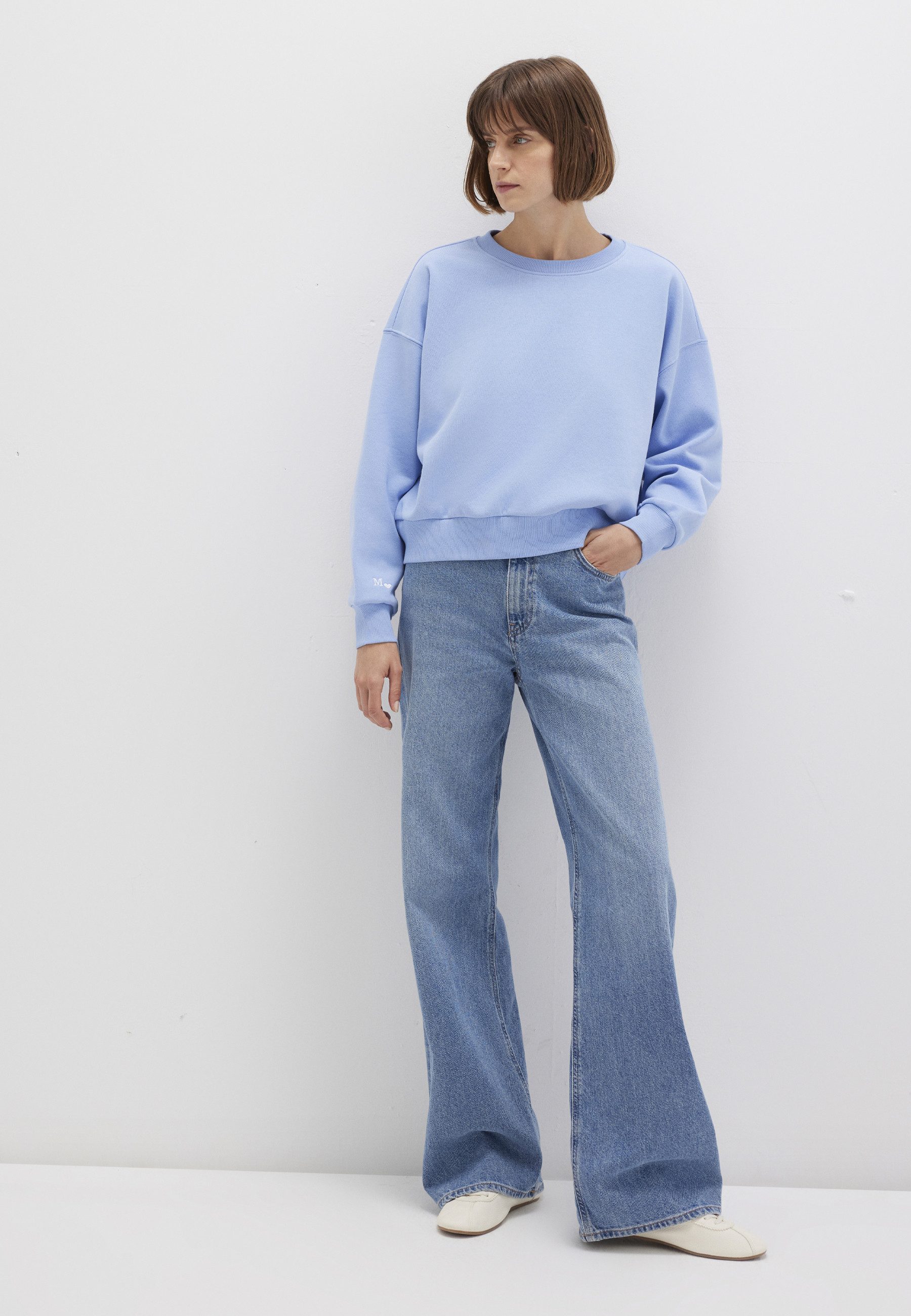 Mavi Rundhalspullover CREW NECK SWEATSHIRT Sweatshirt cropped