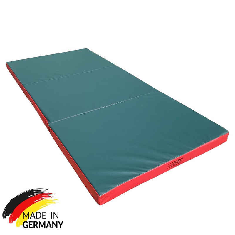 NiroSport Weichbodenmatte Turnmatte Gymnastikmatte Schutzmatte 200 x 100 x 8 cm Fitness (1er-Set), 8cm Stärke mit TG25 Schaumstoff, 4 Farbvarianten