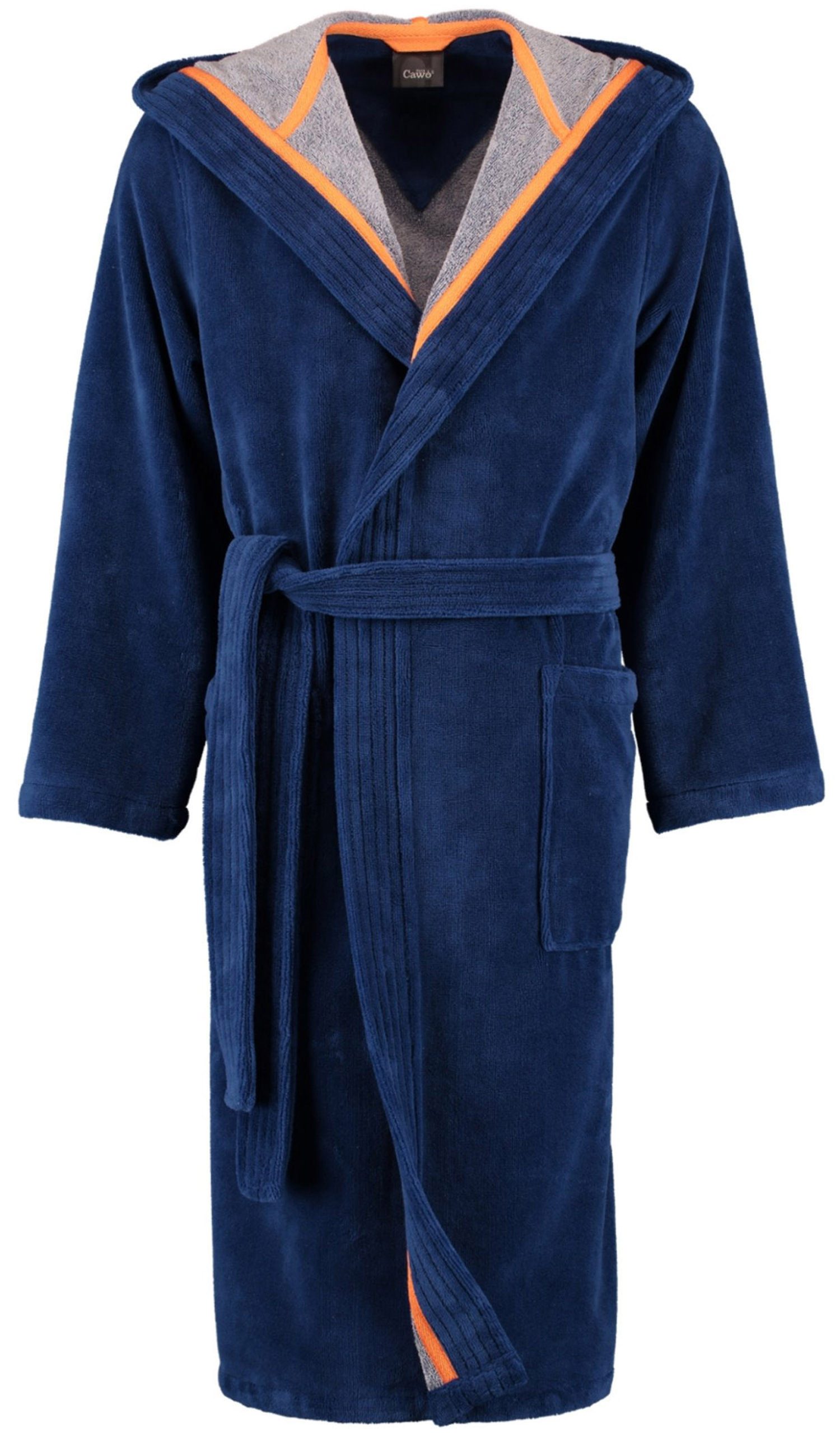 Cawö Home Herren Bademantel Kapuze 831 - Farbe: navy - 13 - XL günstig online kaufen