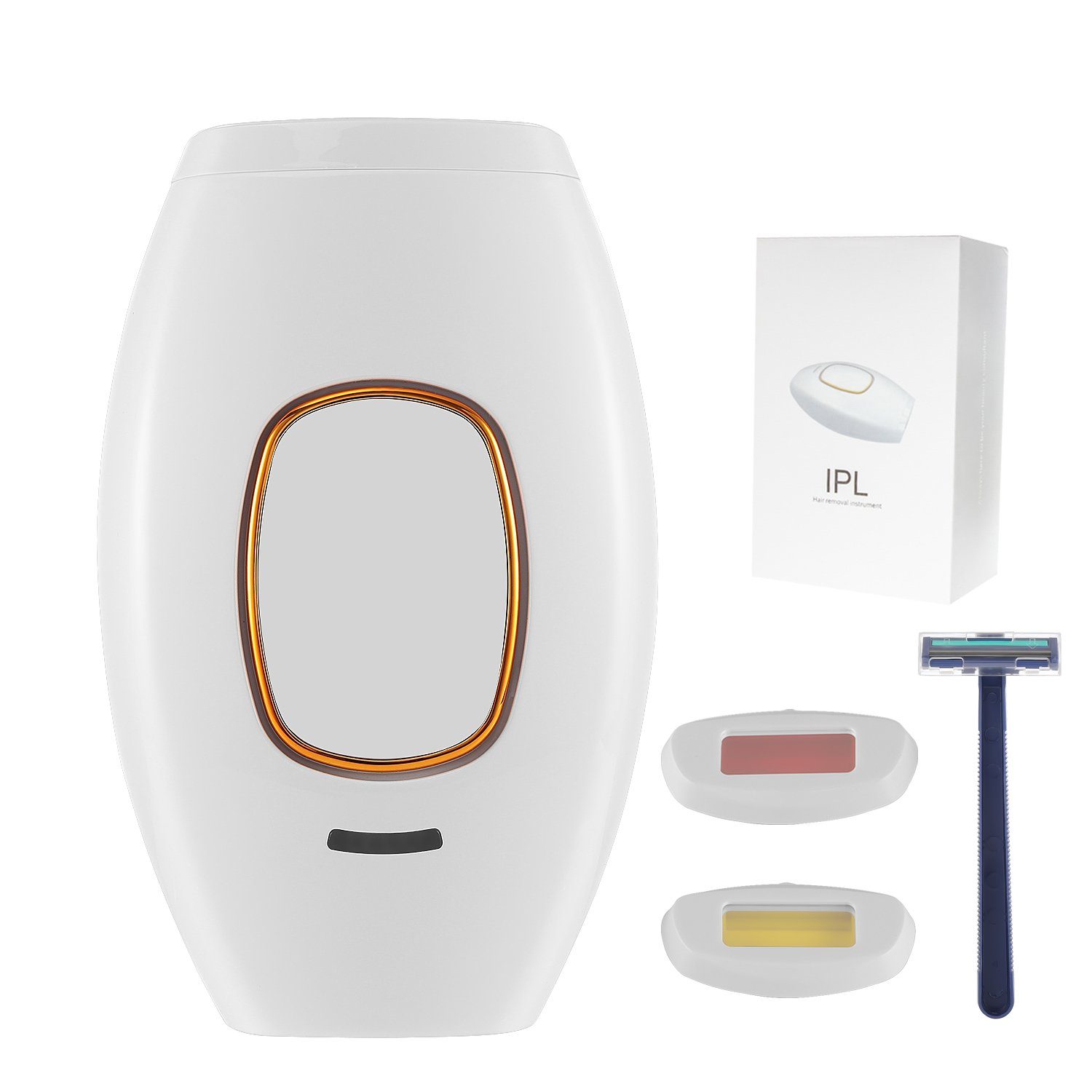 LETGOSPT IPL-Haarentferner IPL Geräte Haarentfernungsgerät Laser, mit 5 Energiestufen & 2 Modi, 990.000 Lichtimpulse, für Körper, Gesicht, Bikinizone und Achseln