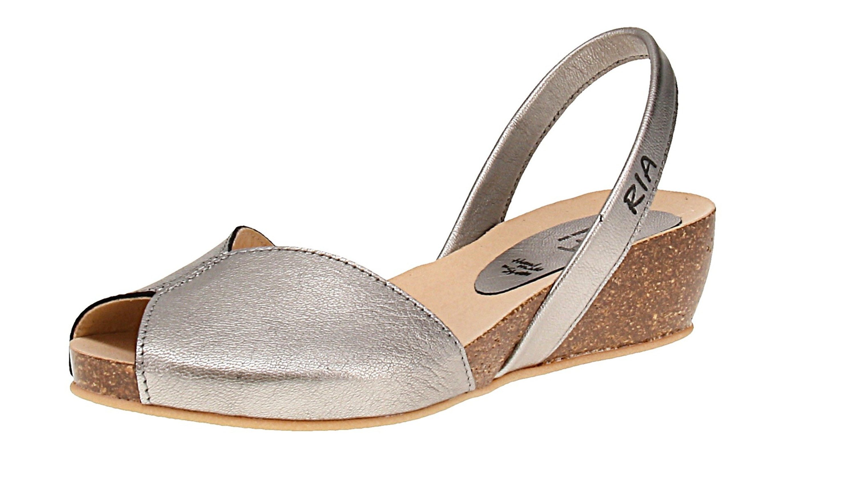 Ria Menorca Ria Menorca 33216 - Damen Sandaletten - Metalgrain-Acero Sandale