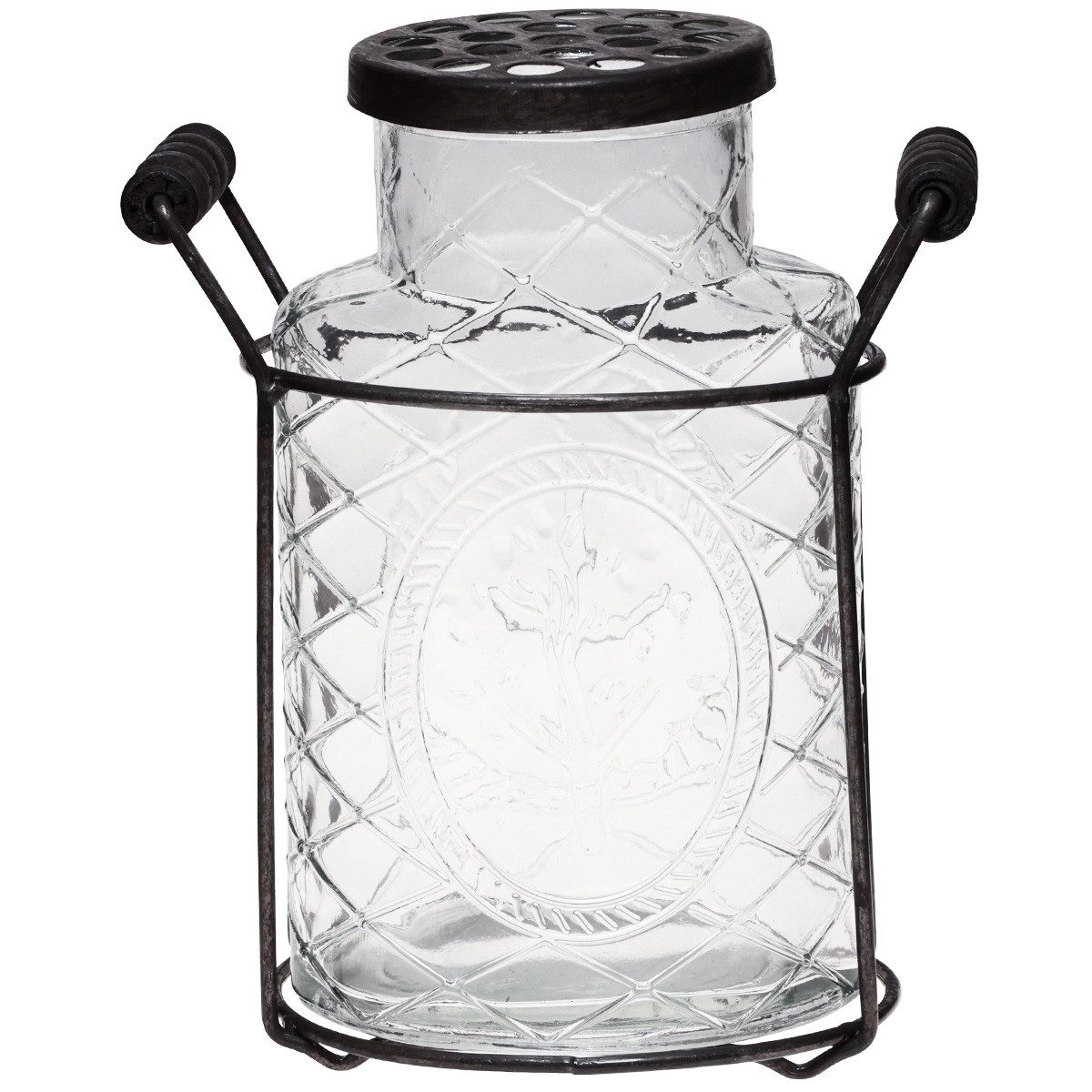 Viana Tischvase Glas Vase Deckel Steckhilfe günstig online kaufen