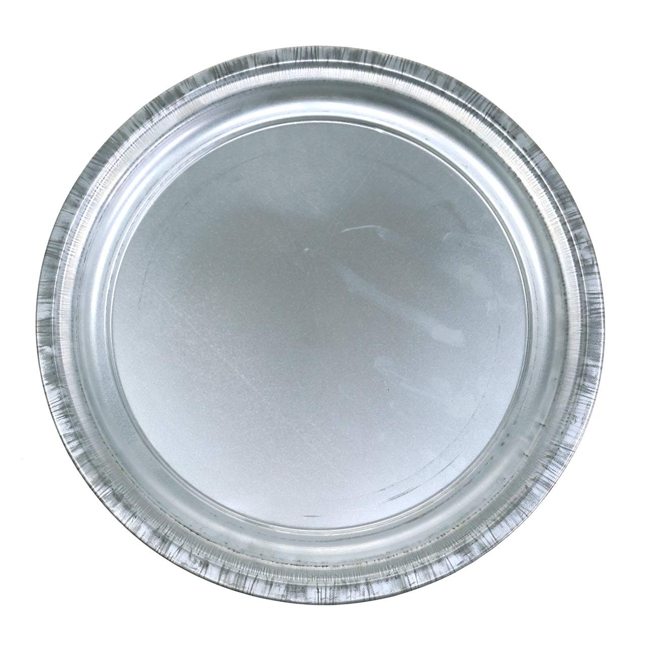 Florists Products Kunststoffteller Eleganter Dekoteller Metalloptik für kreative Tischdeko und