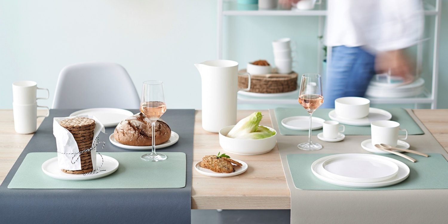 ASA SELECTION Brotteller OCO, Ø 14,5 cm, Weiß, Fine Bone China, (1 St), Mikrowellengeeignet, Spülmaschinenfest