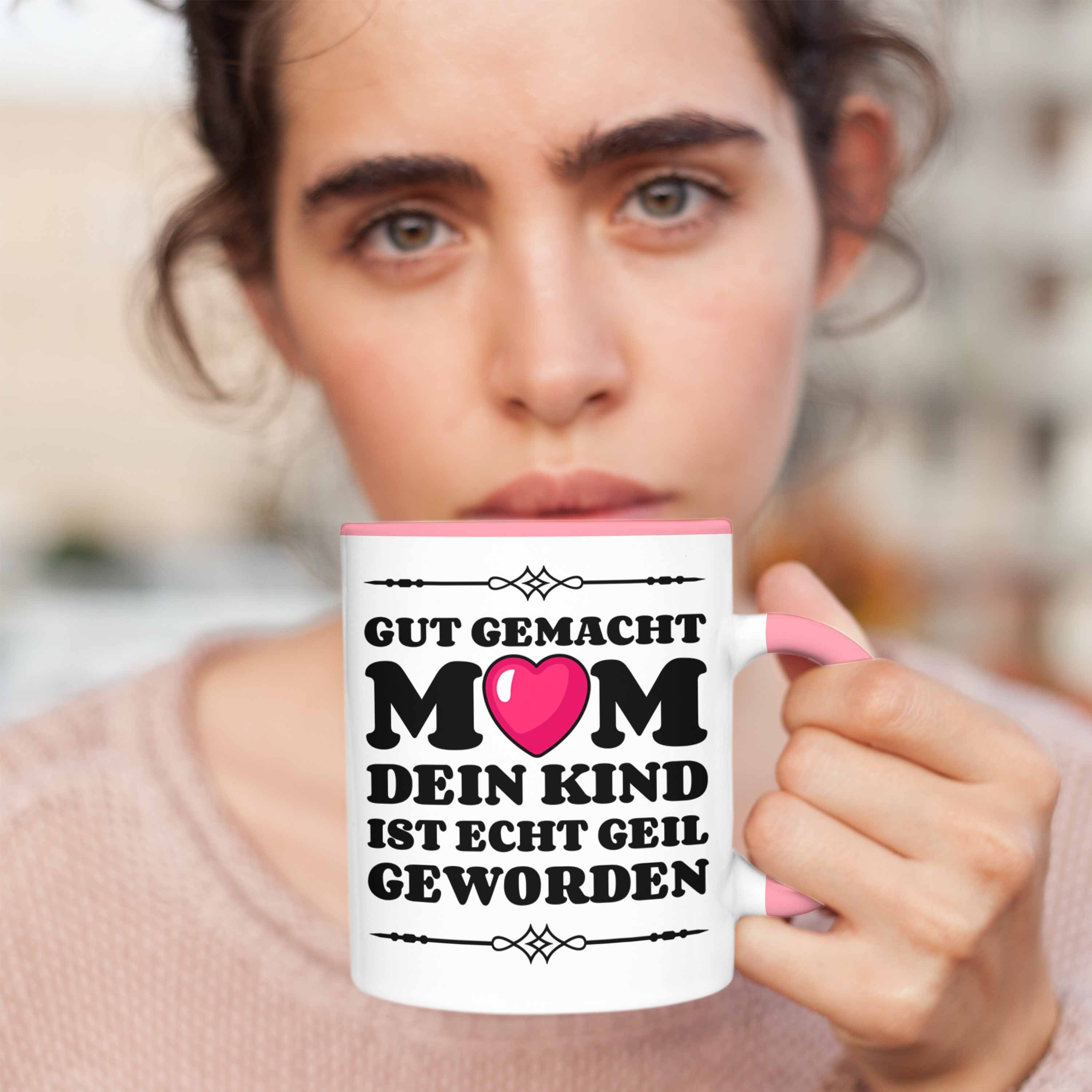 Lieblingskind Geschenk Rosa Tasse Trendation Spruch Trendation Tasse Mama Sohn - Muttertagsgeschenk Tochter Tasse von