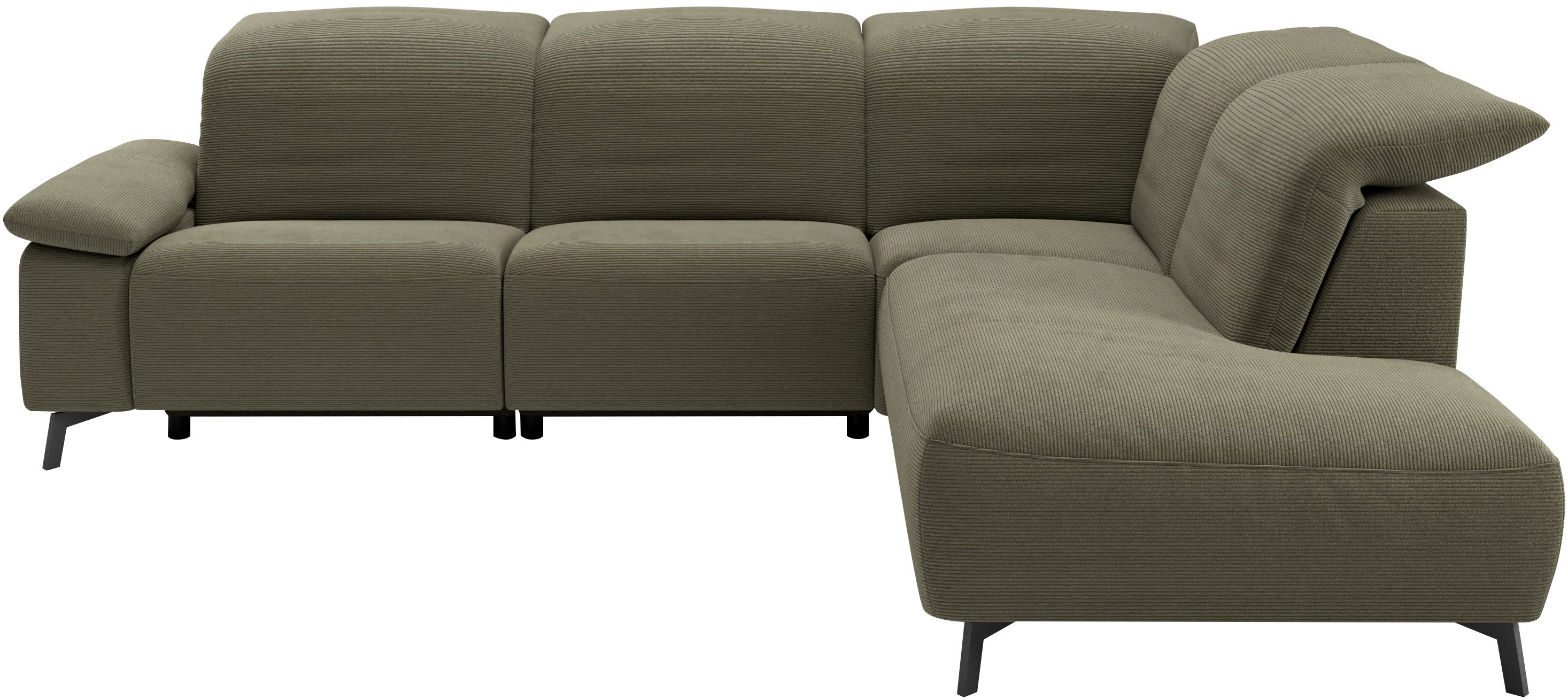 Musterring Ecksofa MR 370, intelligenter Komfort im modernen Design, Optionale Relaxfunktion, flexible Kopfteile & klappbare Armlehnen