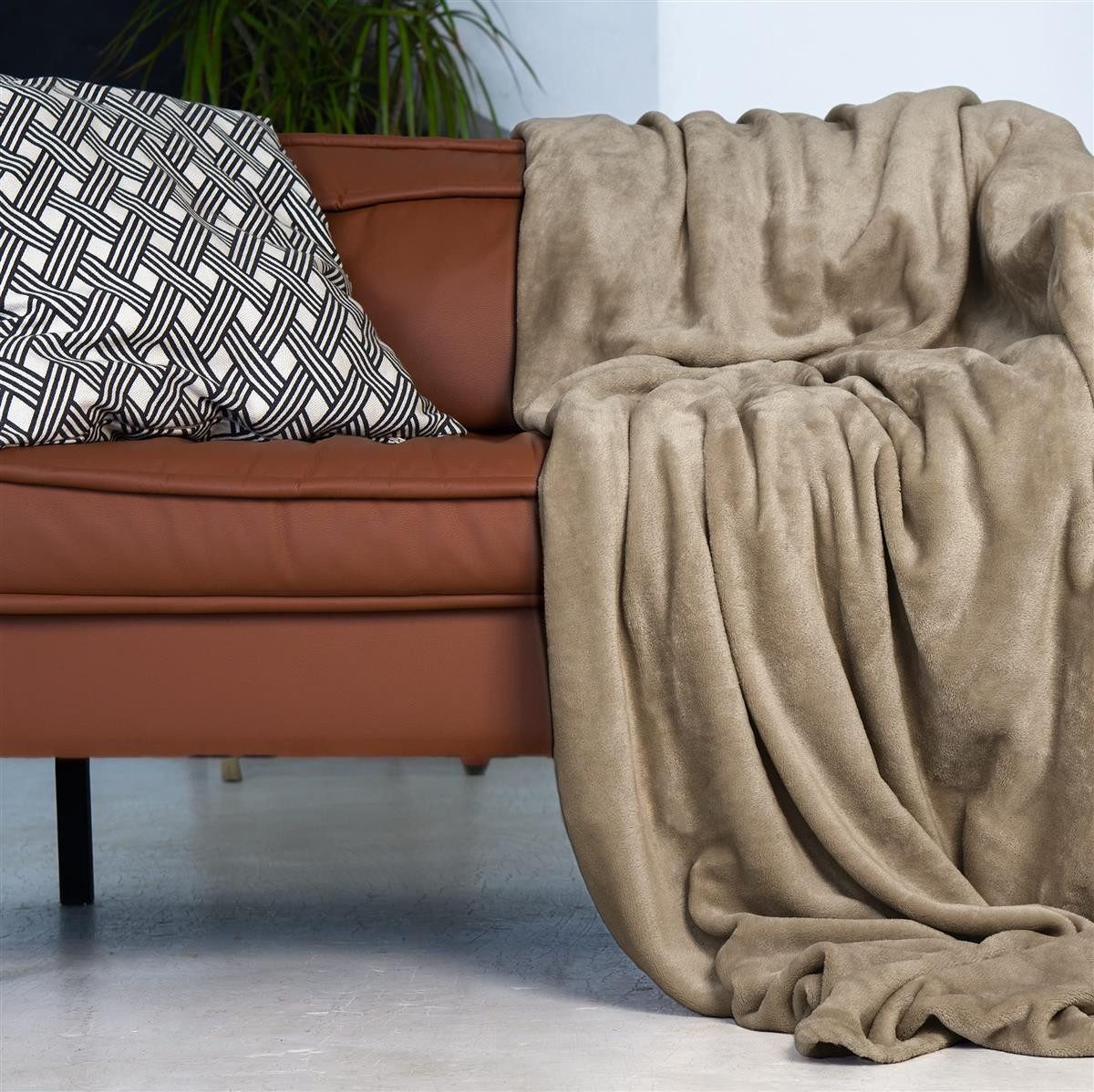 Wohndecke Kuscheldecke verschiedene Größen Farben, Gräfenstayn, warme Wolldecke, Sofadecke & Tagesdecke - Überwurf Sofa, Couch – Bild 5 von 5
