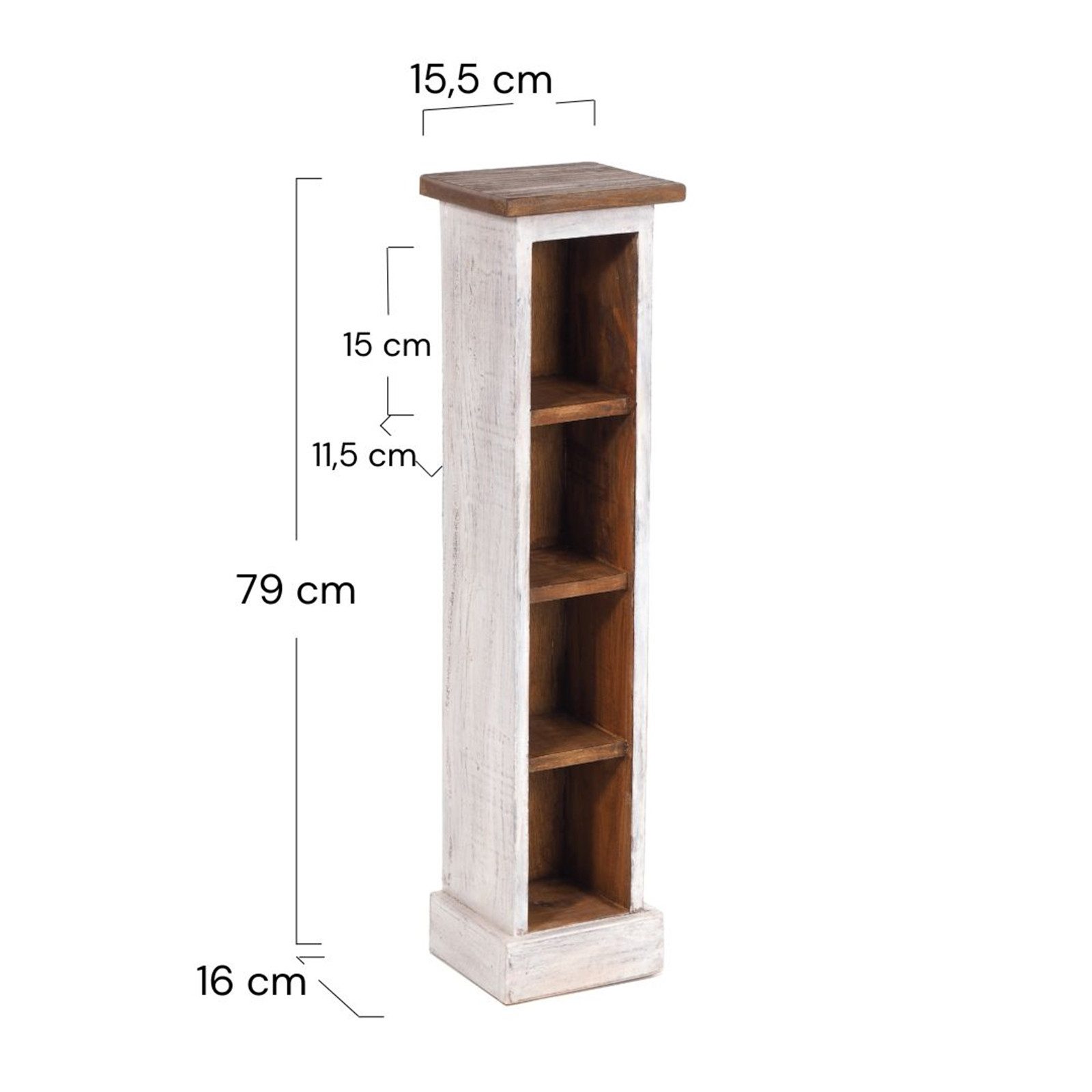 DESIGN DELIGHTS CD-Regal HOLZ CD REGAL "CD TOWER", 76cm(H), Holzregal, CD R günstig online kaufen