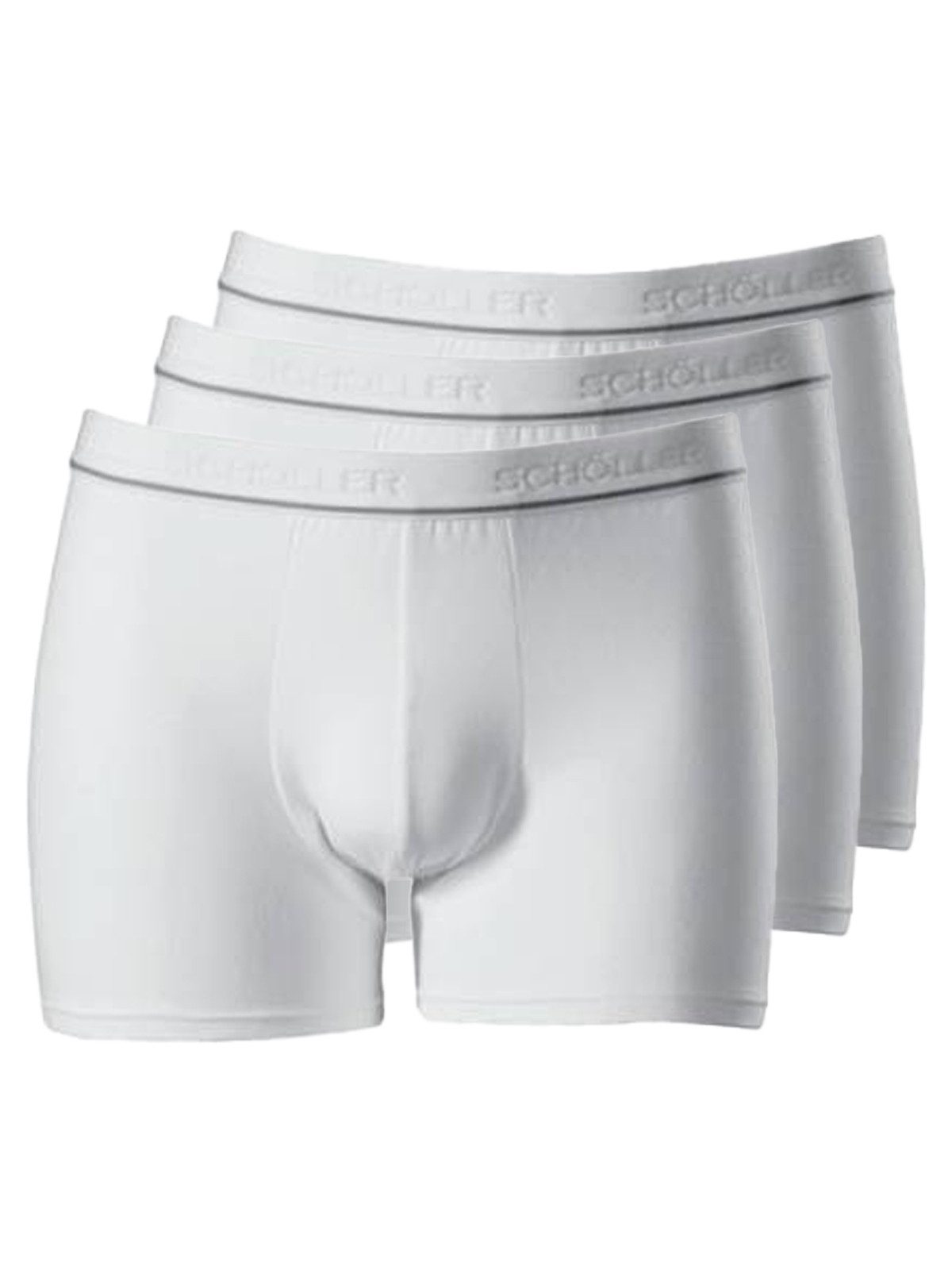Schöller Retro Pants 3er Pack Herren Pants Baumwolle-Elasthan (Packung, 3-St) -