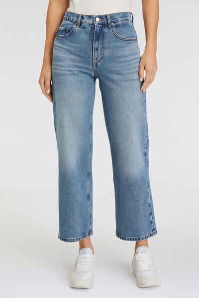 BOSS ORANGE High-waist-Jeans Ruth High Rise Hochbund High Waist Premium Denim Джинси mit Leder-Badge