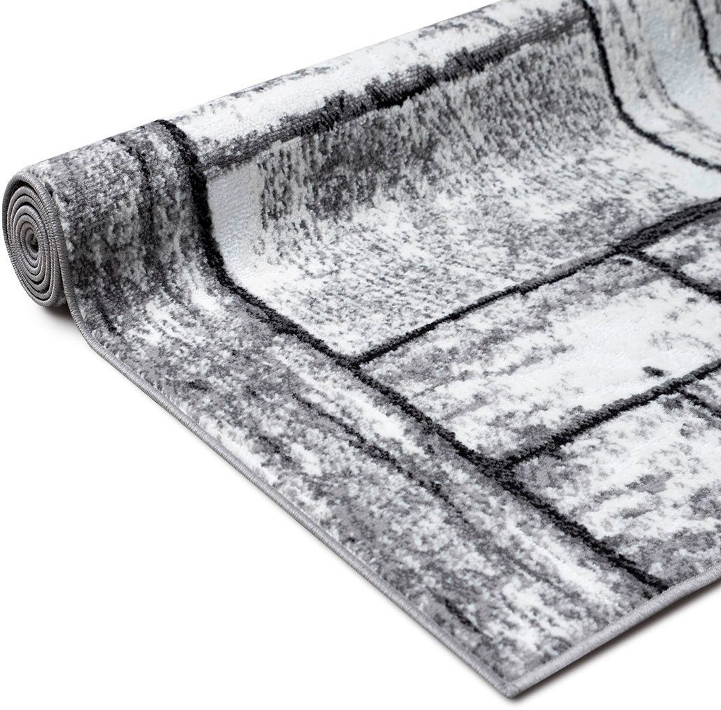 OTTO home Teppich Sierning, rechteckig, Höhe: 8 mm, softer Flor, Kurzflor, modernes Design, in Holz-Optik