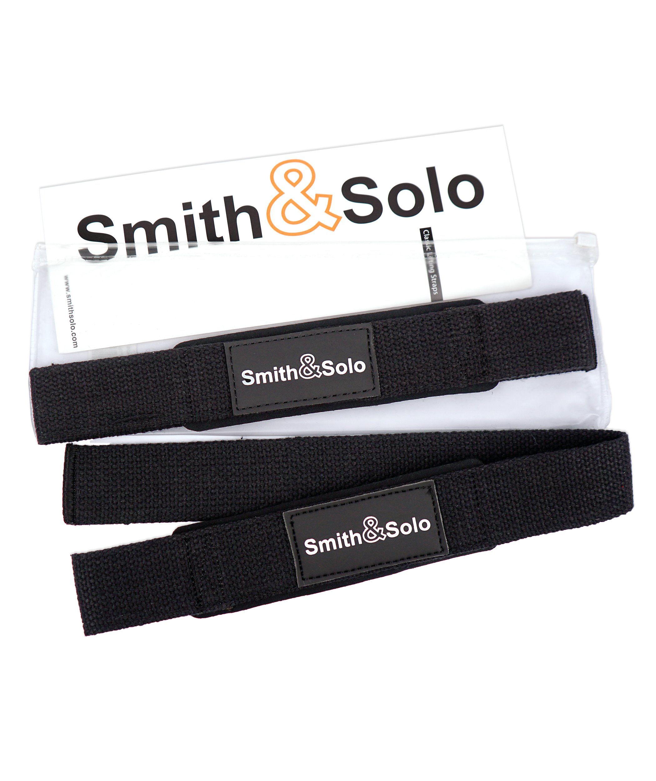 Smith & Solo Zughilfe Zughilfen für Krafttraining,Gym Zubehör, Lifting Straps Bodybuilding (2-tlg), 100% Baumwolle