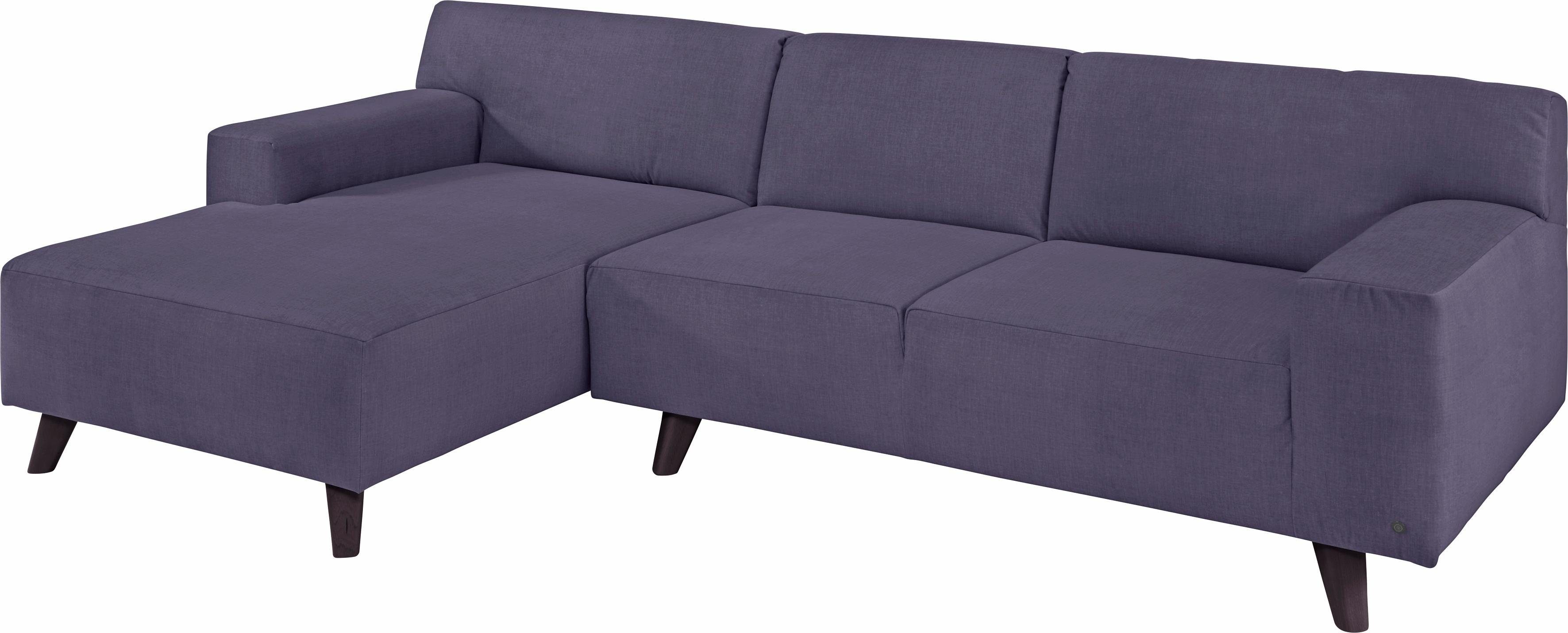 TOM TAILOR HOME Ecksofa NORDIC PURE, mit Recamiere, im Retrolook, Füße wengefarben