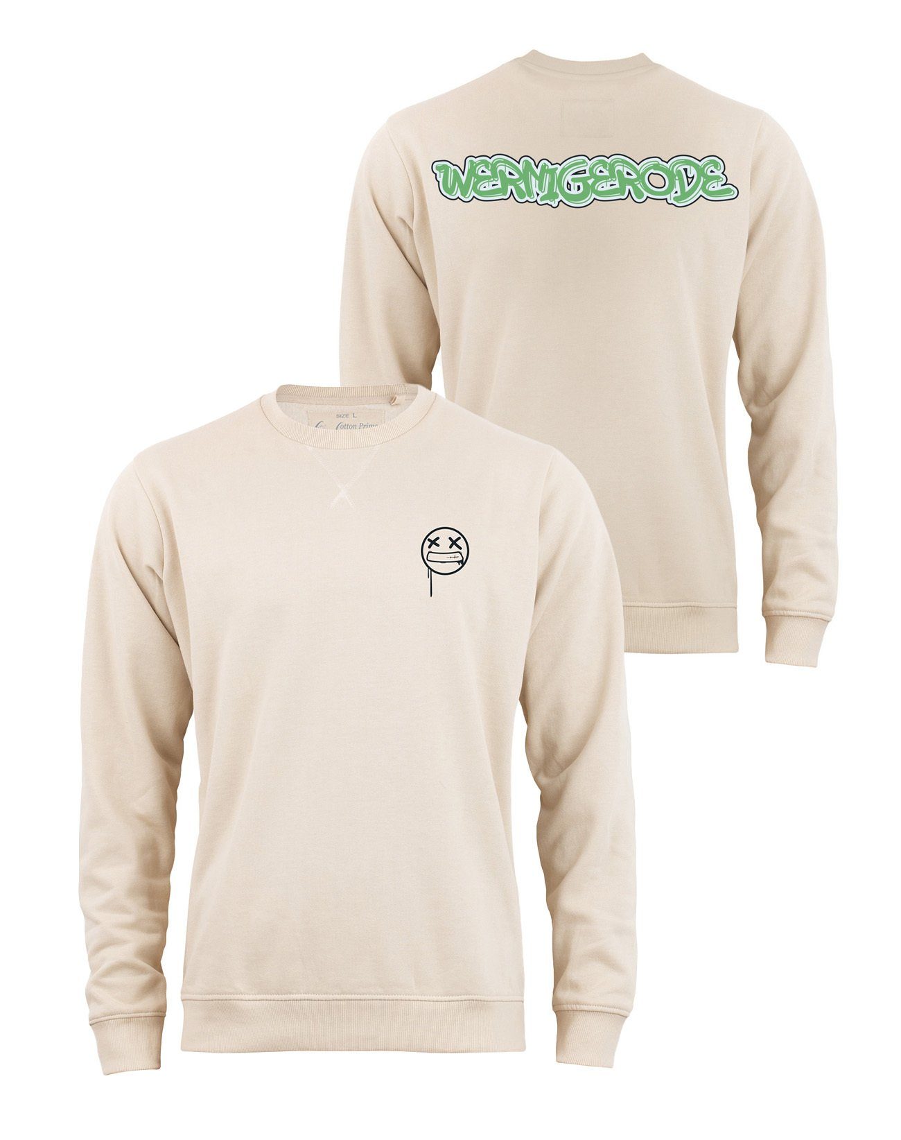 Cotton Prime® Hoodie Street Art Wernigerode - Weltenbummler Kollektion mit weichem Innenfleece