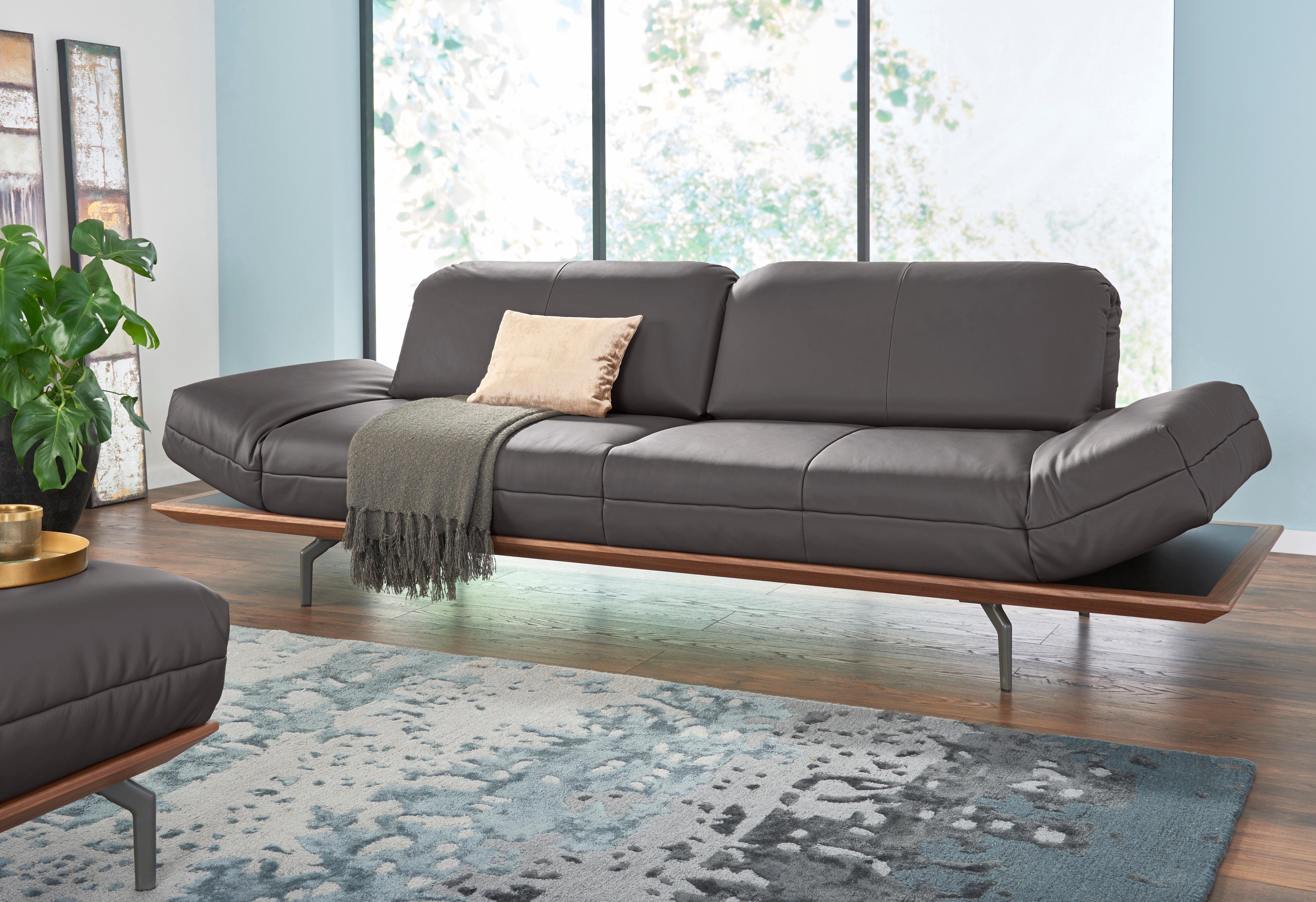 Creation BY ROLF BENZ 4-Sitzer CR.420, Designsofa, Loungesofa, in 2 Qualitäten, Holzrahmen in Eiche Natur oder Nußbaum, Breite 252 cm