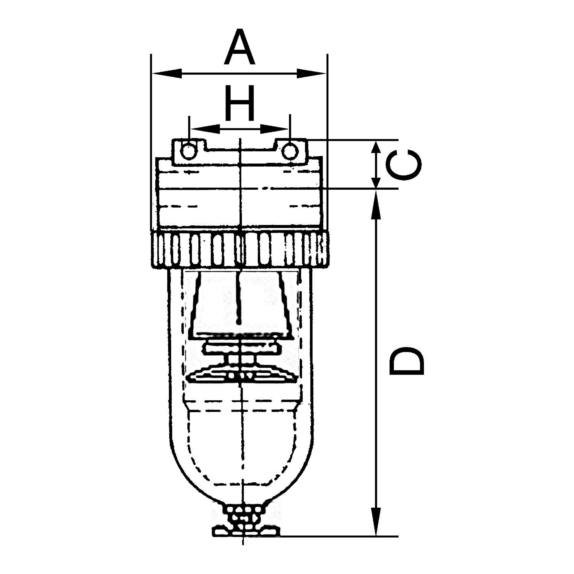 RIEGLER Zubehör-Set Riegler Filter »Standard«, mit Polycarbonatbehälter, 5 µm, BG 3, G 1/2