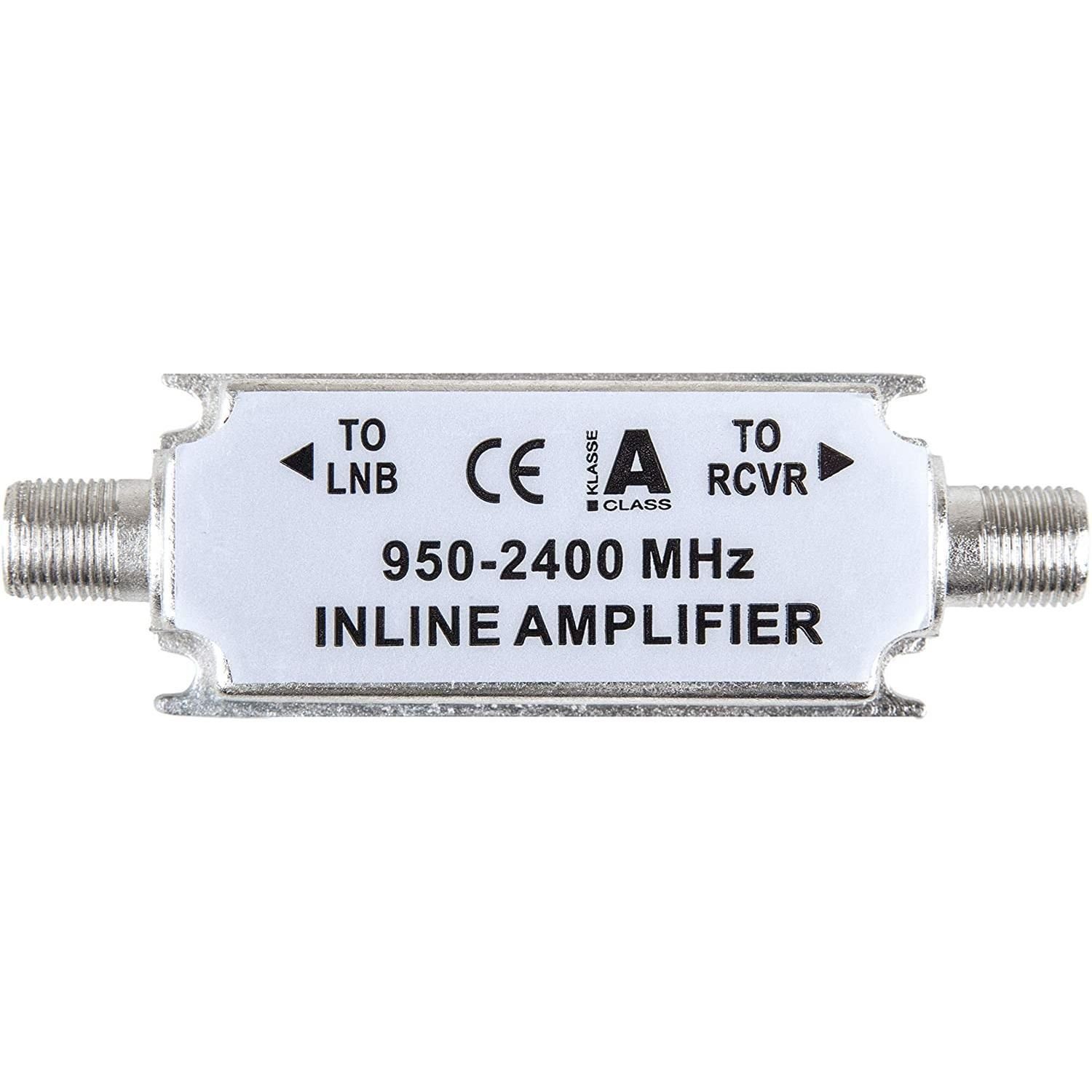 silber-weiß Inline-Verstärker, Zwischenverstärker (Inline-Verstärker) 20dB, Digitalbox