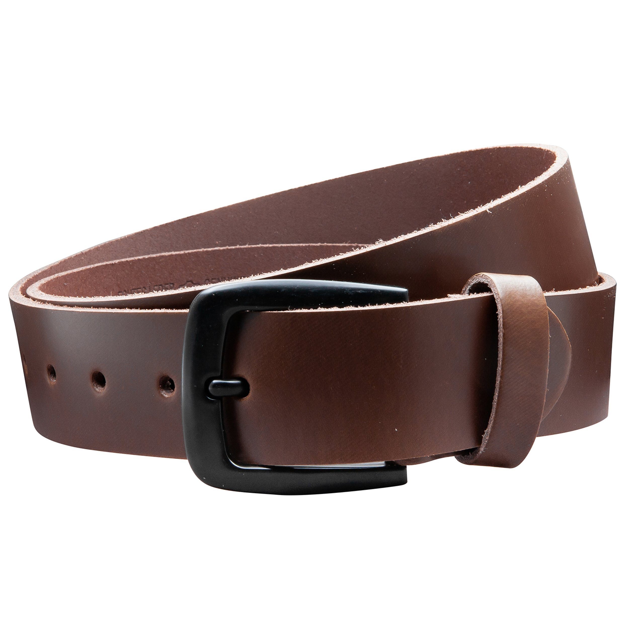 COLOGNEBELT Ledergürtel OM523-PL-Dunkelbraun MADE IN GERMANY, Dunkelbraun K günstig online kaufen